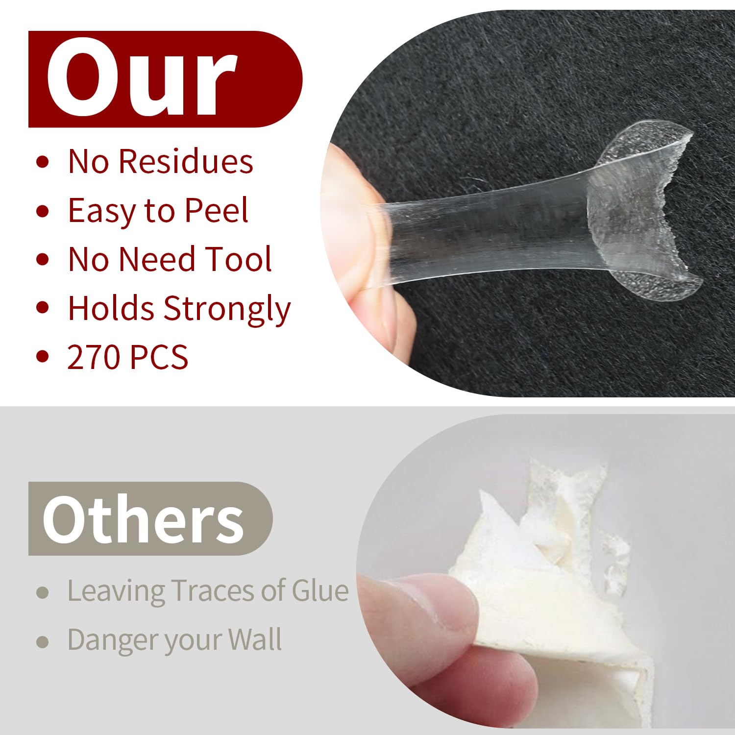 Focusound 52 Pack Acoustic Foam Panels 1'' X 12'' X 12'' Sound Proof Foam Panles Soundproofing Noise Cancelling Wedge Panels For