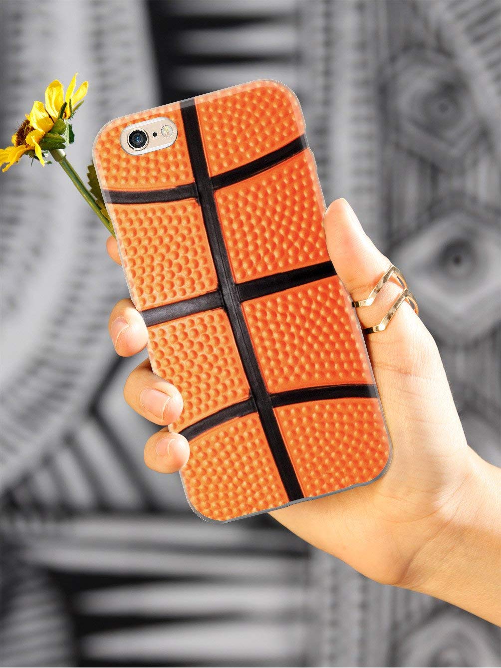 Inspired Cases 3D Textured Basketball Phone Case for Samsung Galaxy S7 Plastic Rubber Multi