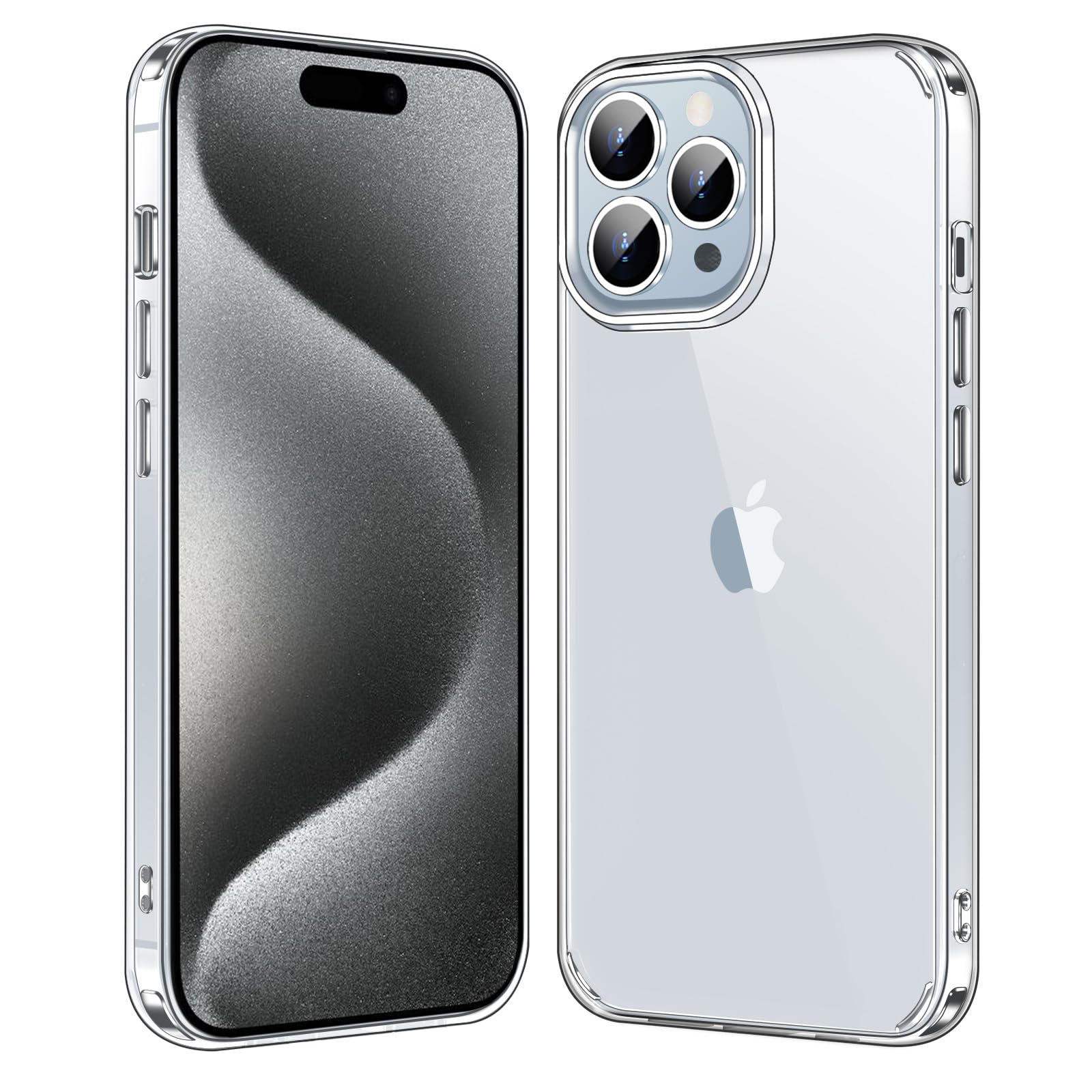 Jaroco For Iphone 15 Pro Case 6.1 Inch, Anti Yellowing Shockproof Phone Bumper Cover, Anti Scratch Clear
