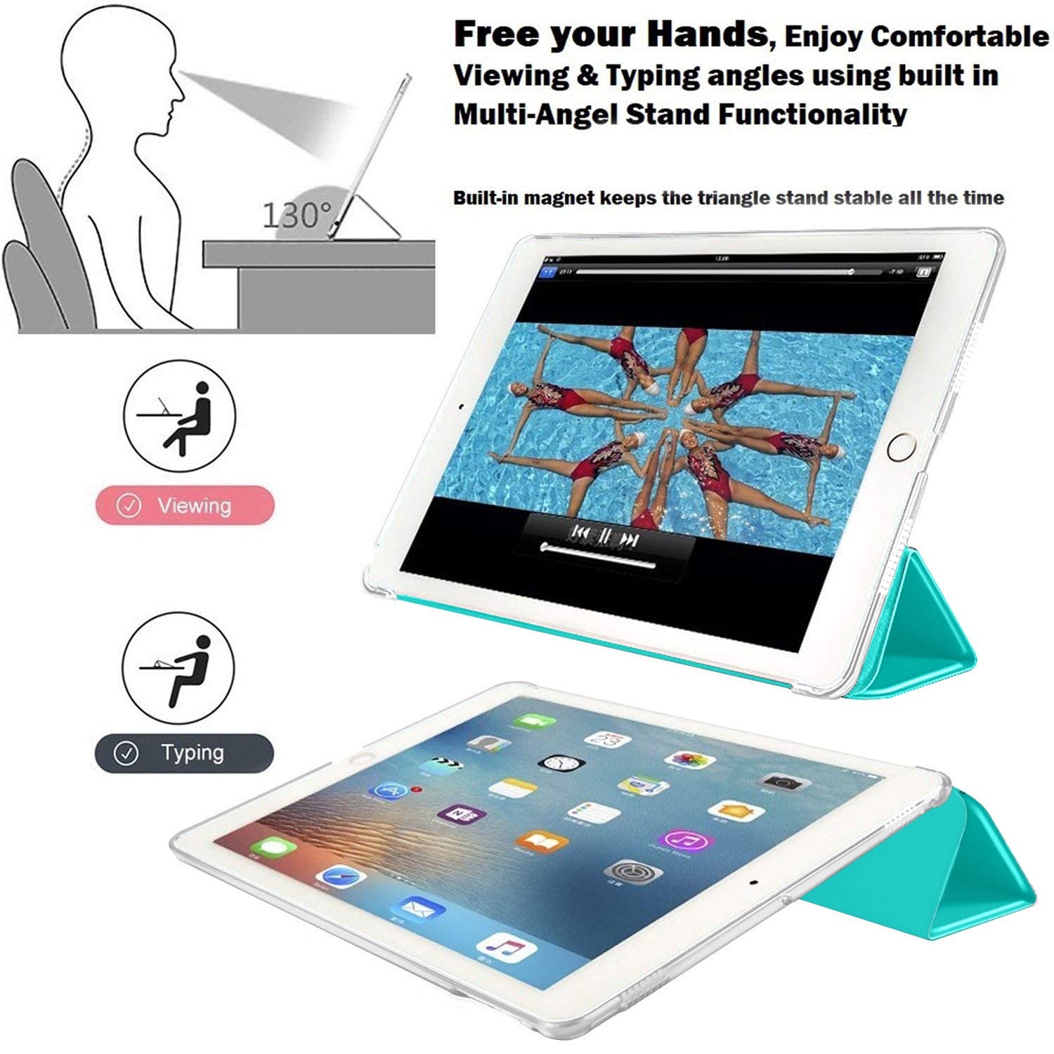 Durasafe Cases For Ipad Pro 9.7 Inch Pc Case A1673 Mlmp2Ll/A Mm172Ll/A Mlmn2Ll/A Mlmq2Ll/A A1674 A1675 Mlmw2Ll/A Mlmx2Ll/A Mm192