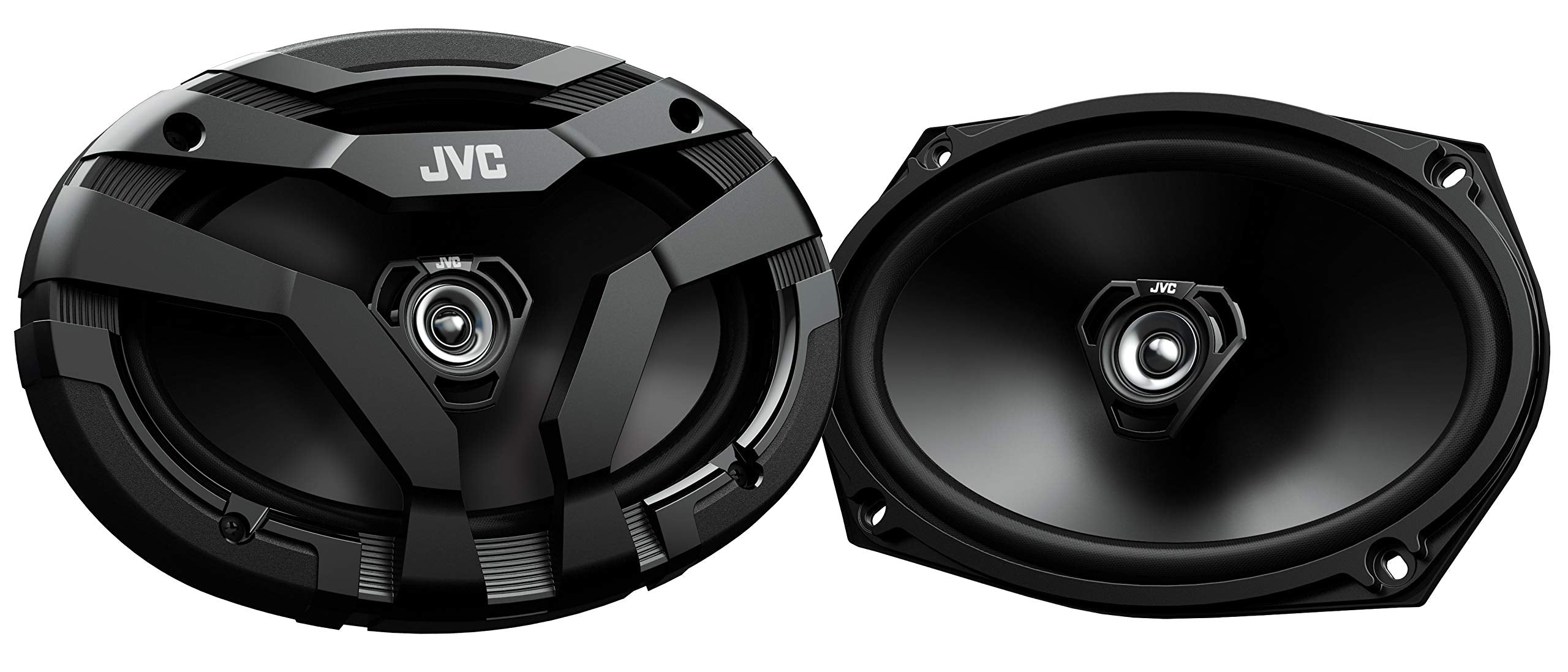 Jvc Cs Df6920 Drvn Series 6X9 Inch 2 Way 400 Watt Car Speakers (Coaxial)   Set Of 2 (Black) With Powerful Sound And Tough Lookin