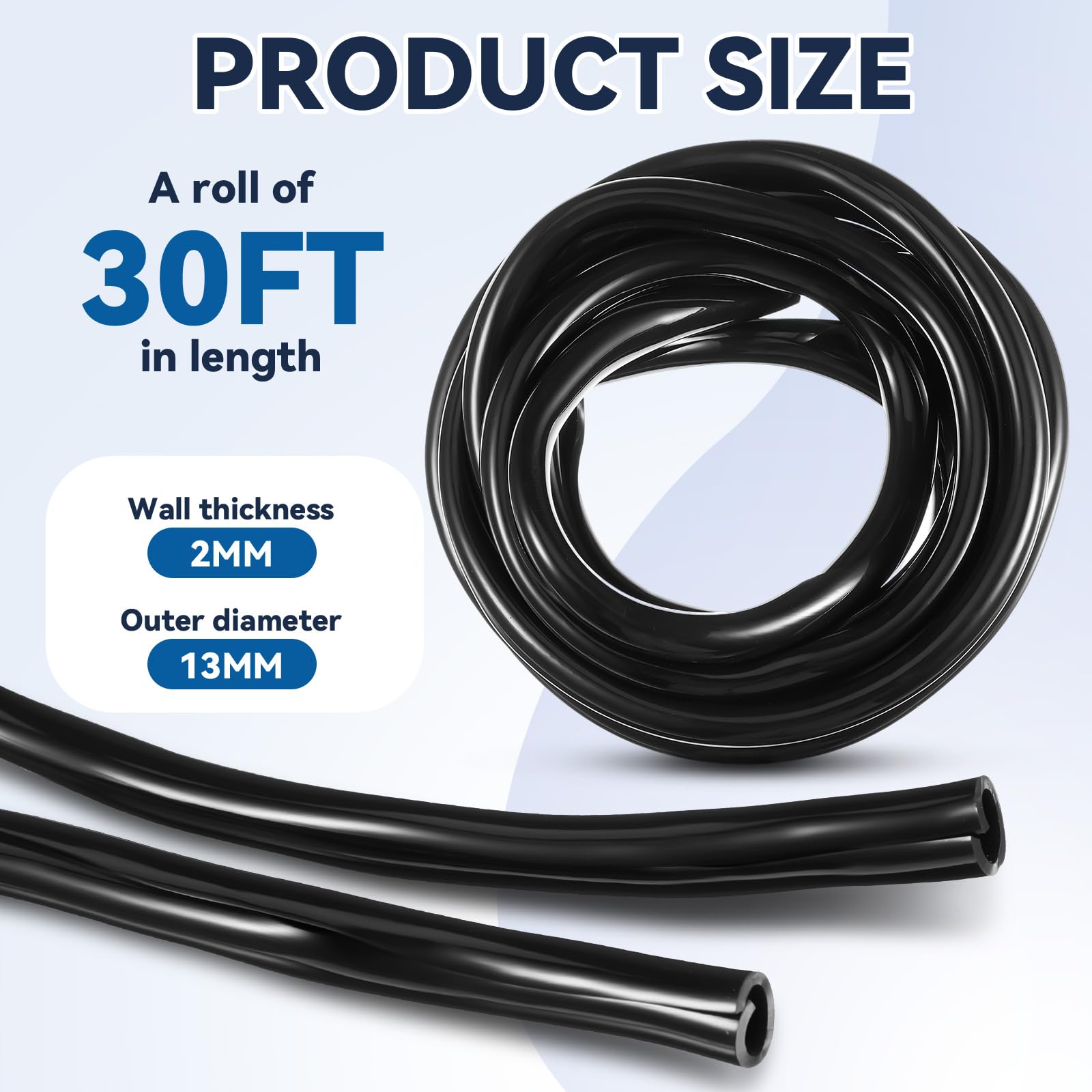 Pangda Dog And Cat Cord Protector Flexible Cable Sleeve 2 Mm Thick 1/2 Inch Diameter Wire Protector Tubing For Pets Pvc Electric