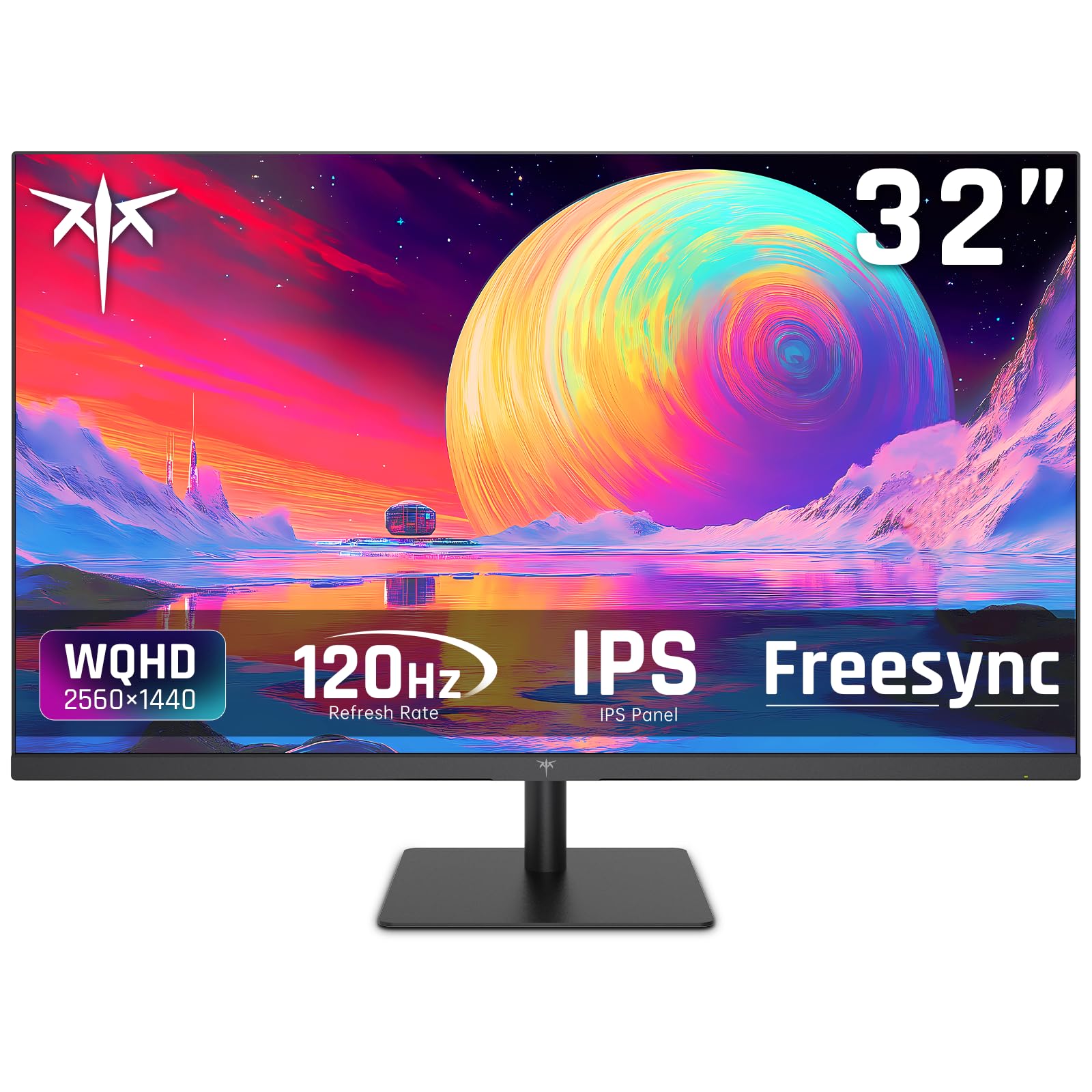 Ktc 32 Inch 2K Computer Monitor, Ips 1440P Monitor With Ultra Thin Bezels, Hdr10, Freesync/G Sync, Hdmi/Dp Ports, Tilt Adjustabl