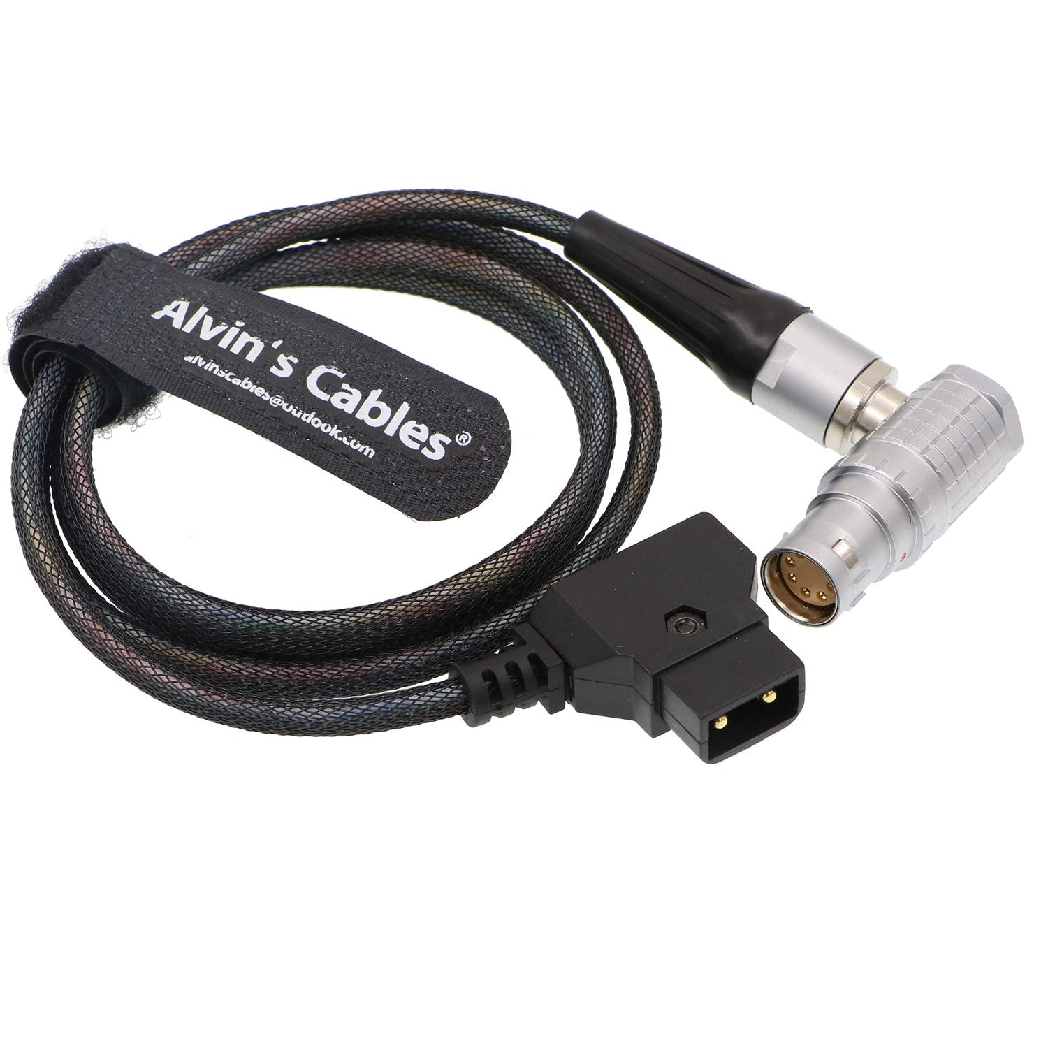 Alvin'S Cables Arri Alexa Mini Camera Flexible Light Power Cable 8 Pin Right Angle To D Tap