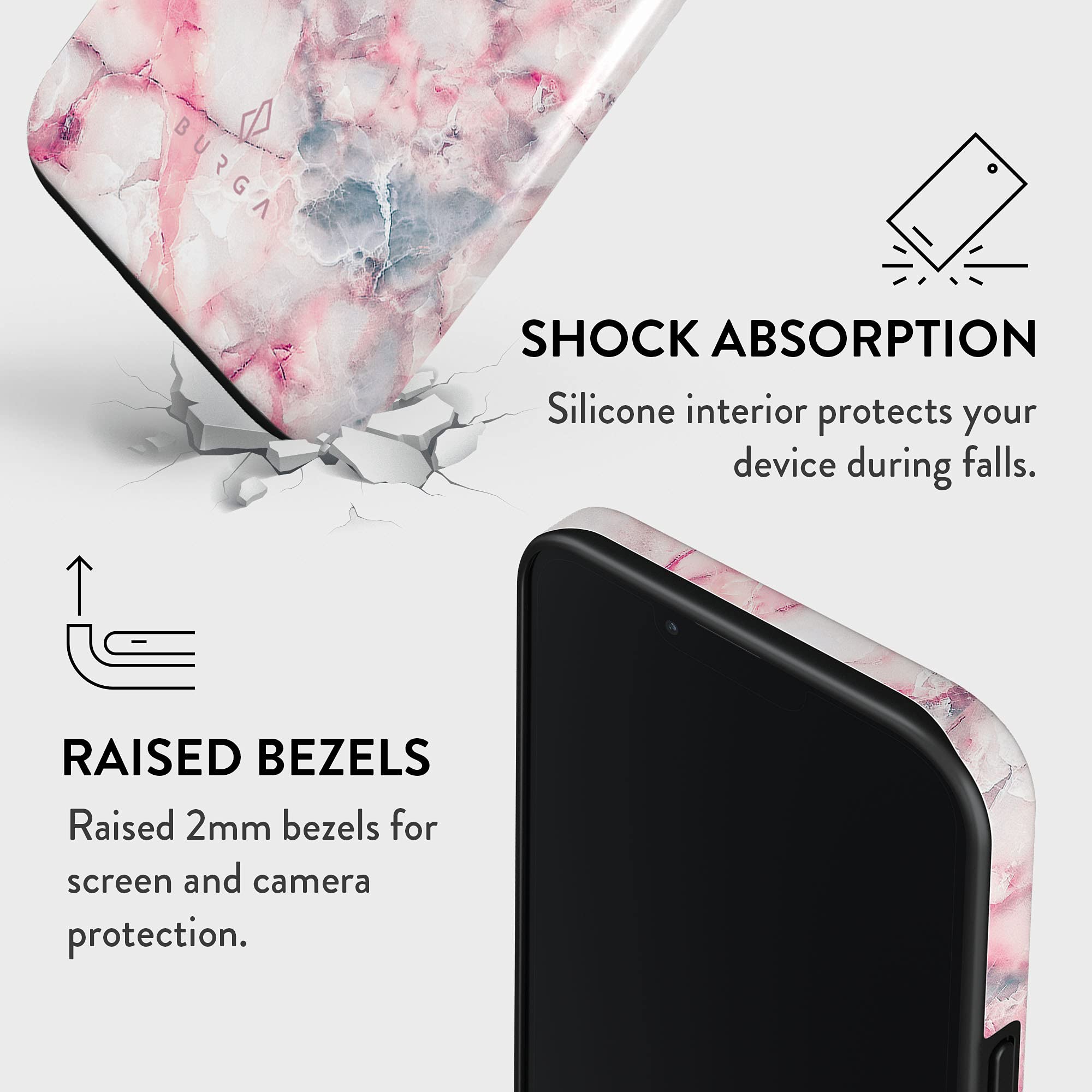 Burga Case For Iphone 14 Pro Max   Max Protective, Cute, Aesthetic, Trendy, Pattern Phone Cover, Fall Collection   Fits Apple Ip