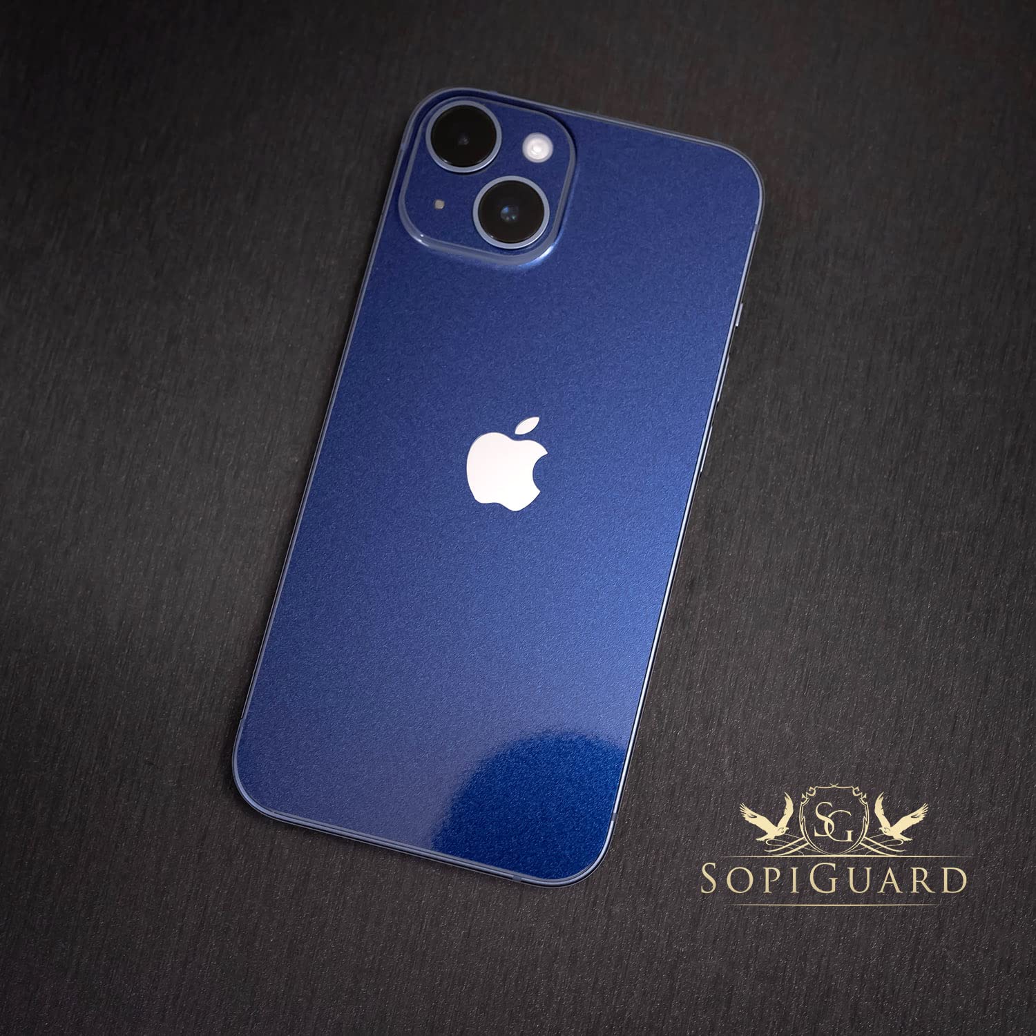 Sopiguard Sticker Skin For Samsung Z Fold4 Full Body Wrap Precision Edge To Edge (Gloss Navy Blue)