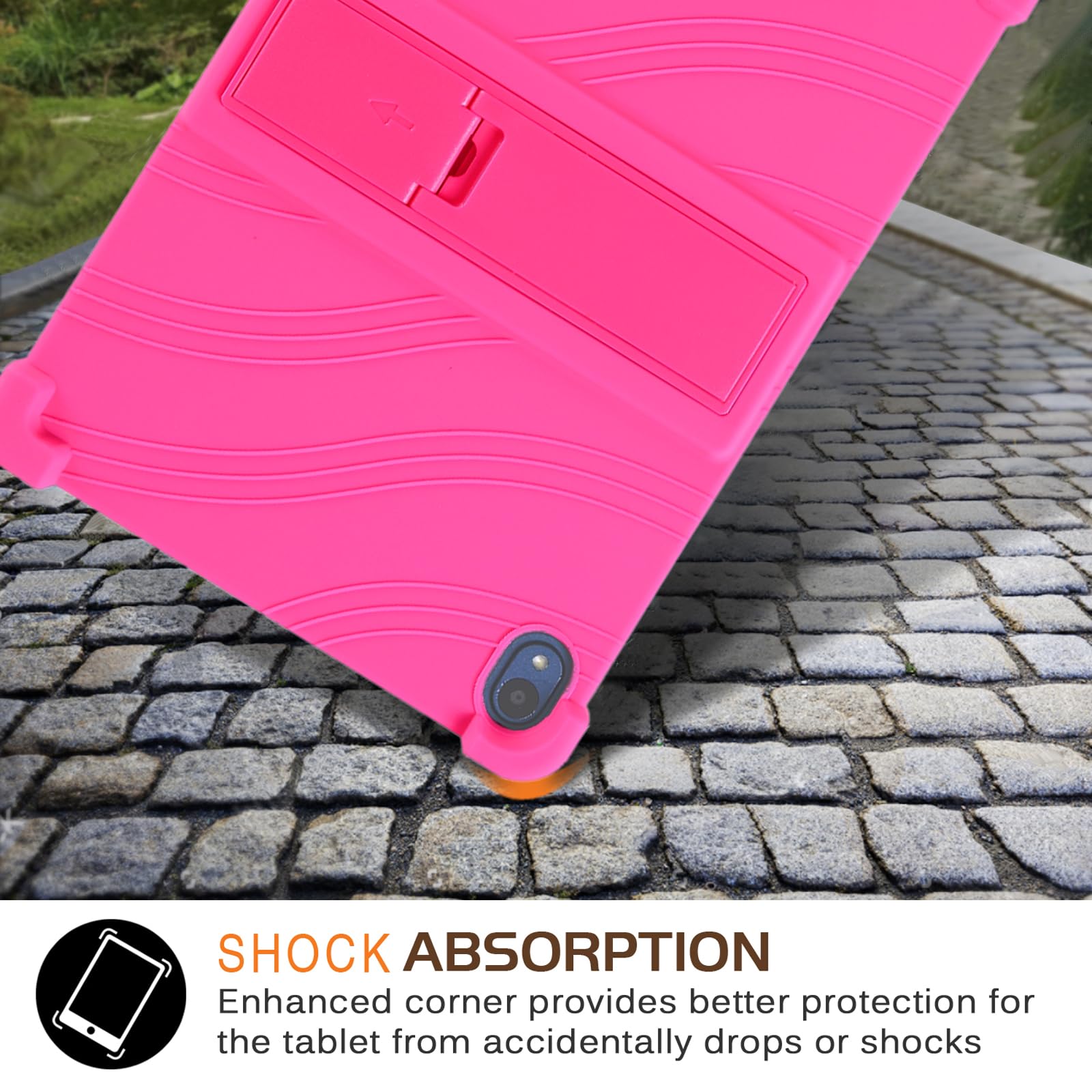 Atooz For Walmart Onn 10.1 Inch Tablet Case 2024 (Model:100135925),Soft Silicone Case For Onn 10.1 Gen 4 Tablet With Stand Onn G