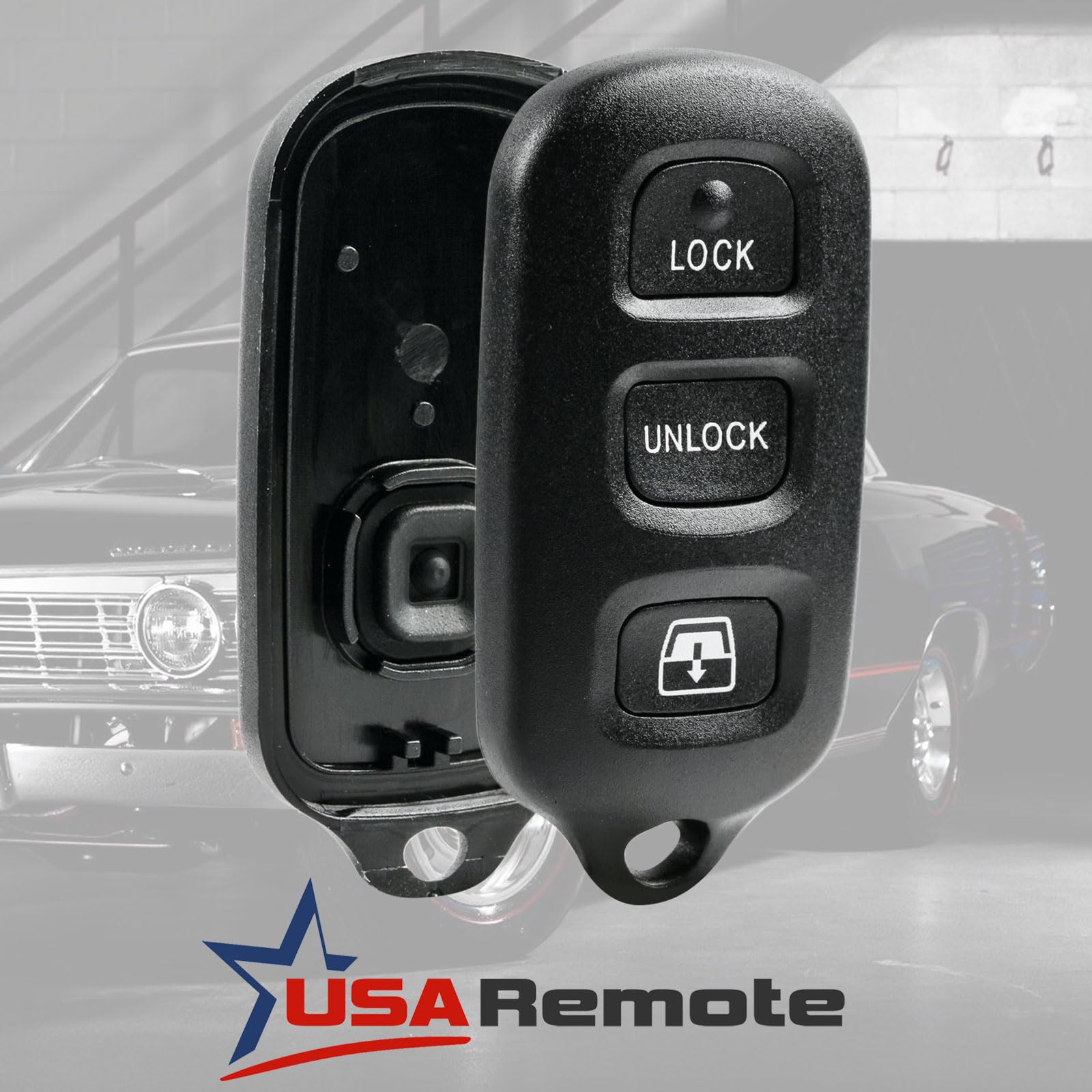Key Fob Keyless Entry Remote Shell Case & Pad Fits Toyota 1999 2009 4Runner / 2001 2008 Sequoia