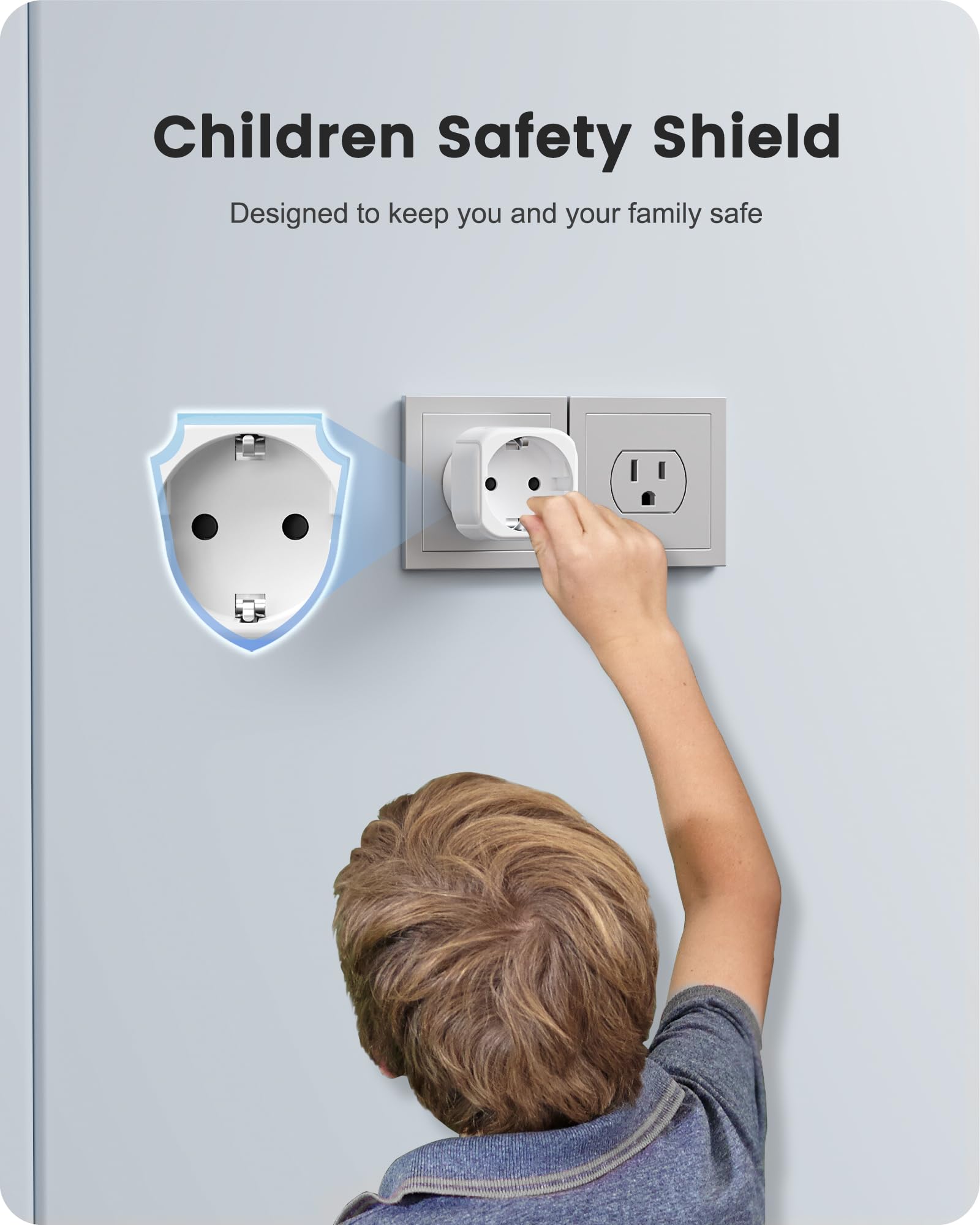 Lencent Europe To Us Plug Adapter, European To Usa Adapter, American Outlet Plug Adapter, Eu To Us Adapter, Europe To Usa Travel