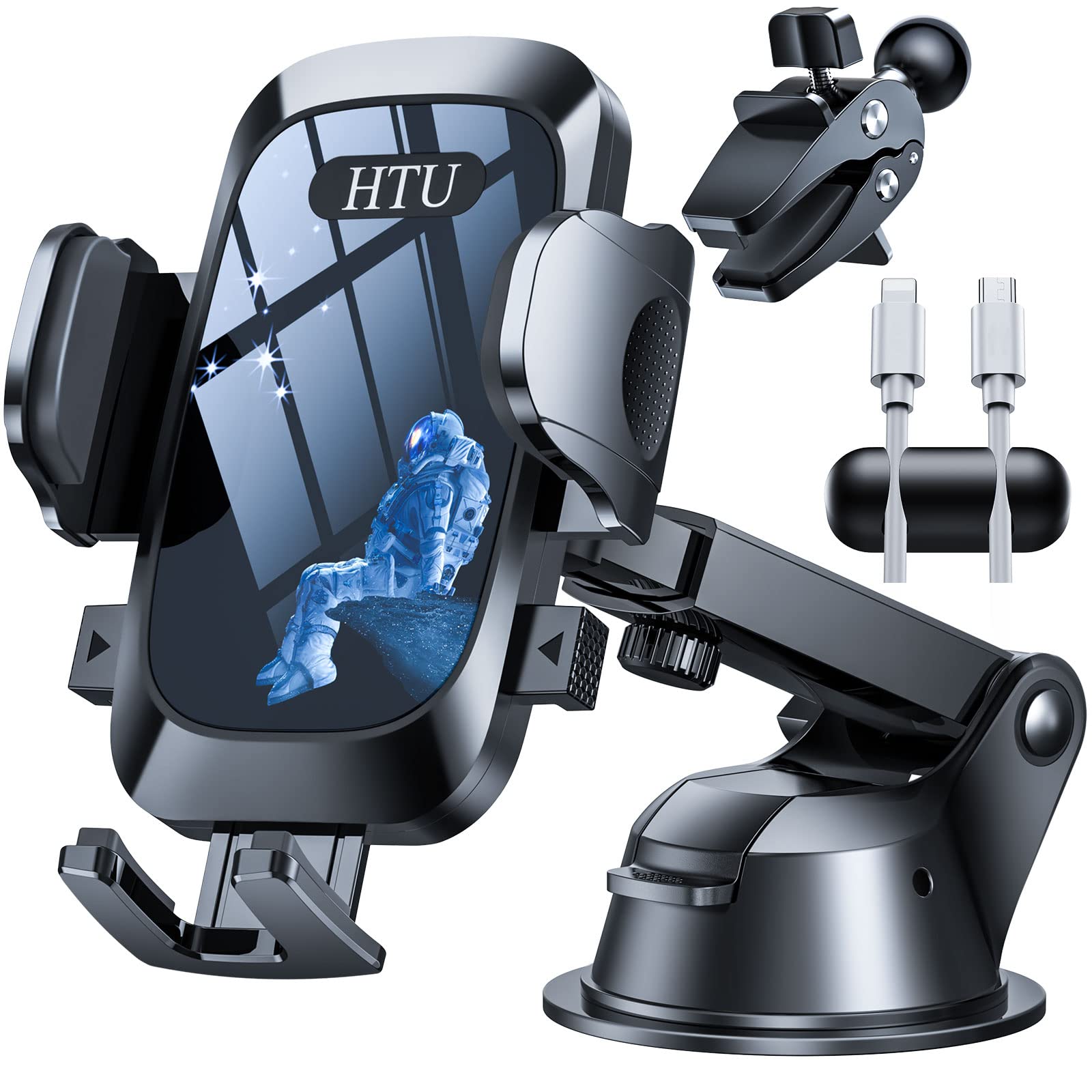 2024 Upgraded Cell Phone Holder For Car?Powerful Suction Cup Never Fall? Universal Car Phone Holder Mount For Dashboard Windshie