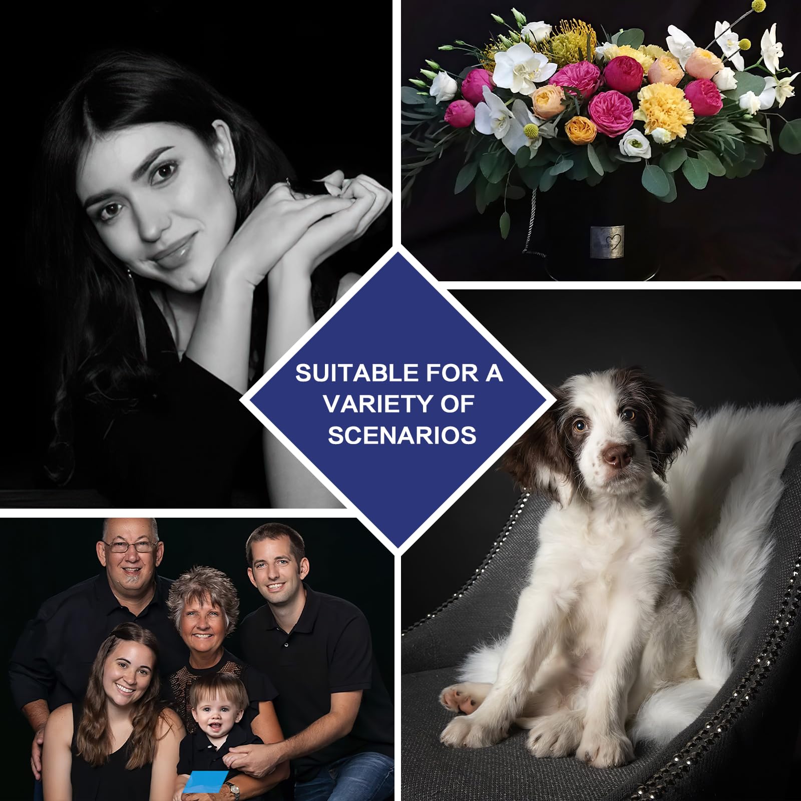 Gfcc 7X10Ft Black Backdrop Background   For Photography Photo Booth Backdrop For Photoshoot Background Screen Video Recording Pa