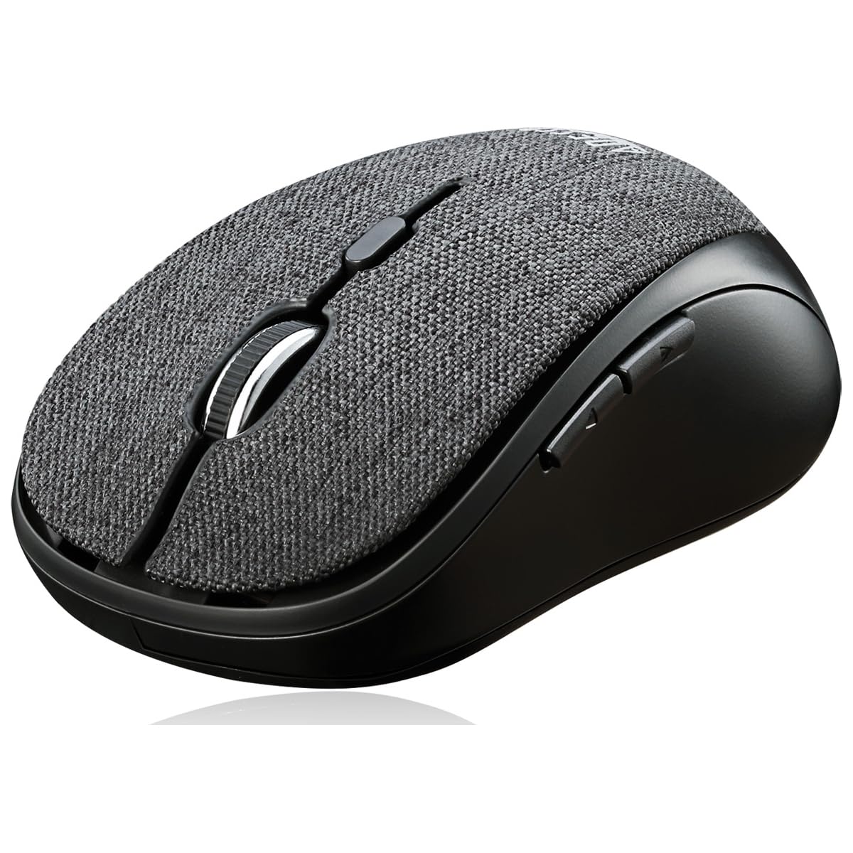 Adesso Imouse S80B 2.4Ghz Fabric Wireless Black Fabric Mini Optical Mouse, 5 Button, Black