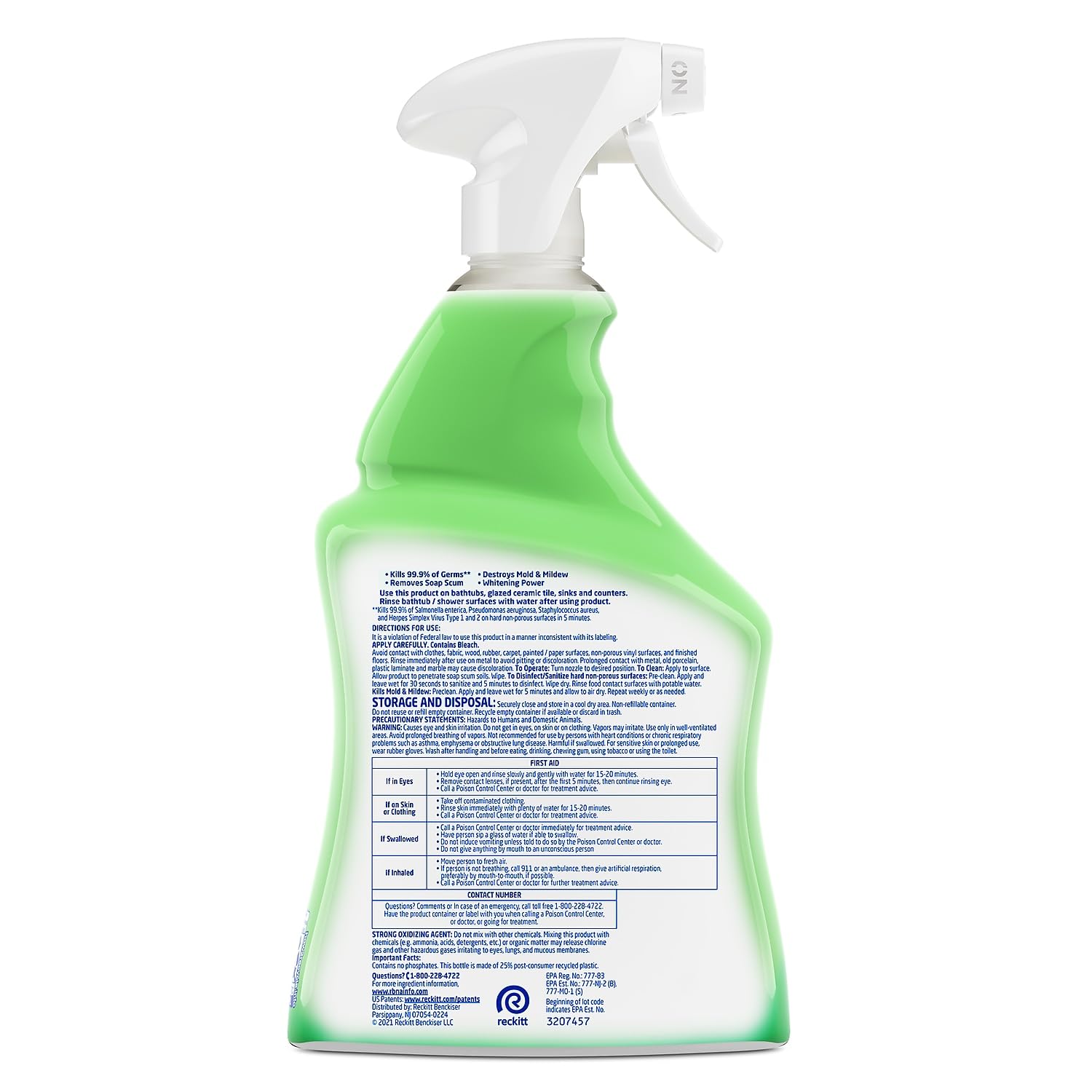 Lysol All Purpose Cleaner Spray, White & Shine With Bleach, 32 Fl Oz