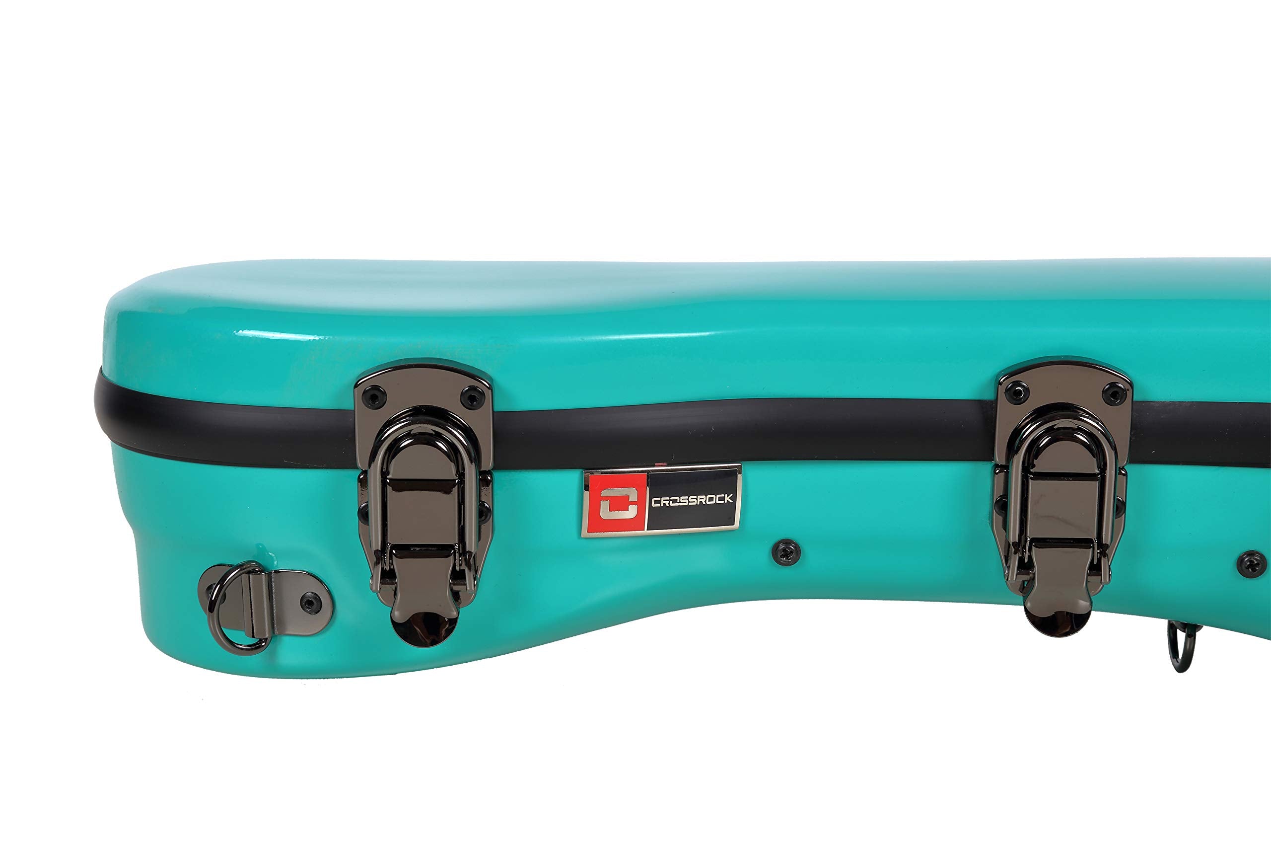Crossrock Deluxe Fiberglass Tenor Ukulele Case With Tsa Lock, Mint Blue (Crf2020Tumb)