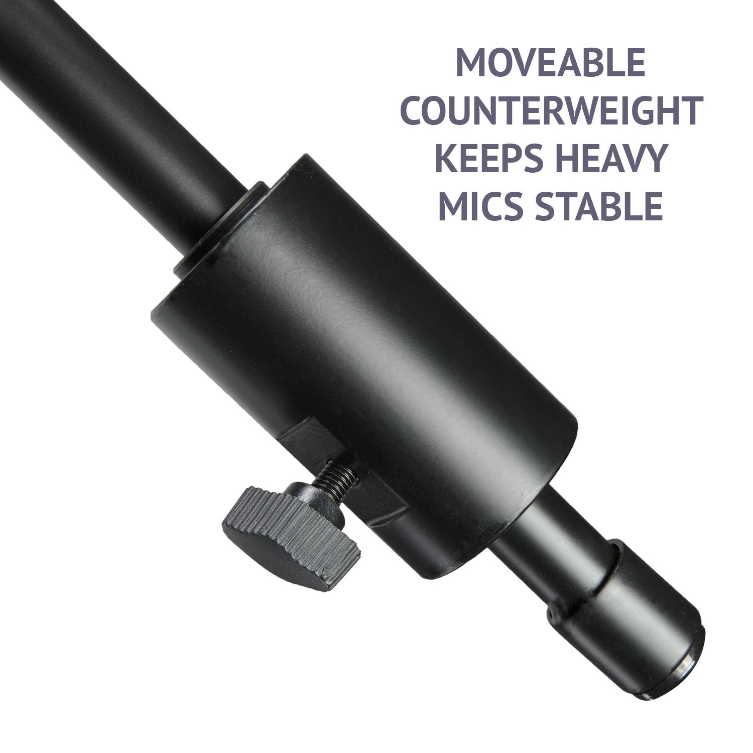 Lyxpro Professional Microphone Stand Heavy Duty 90    Studio Overhead Boom Stand With Rolling Caster Wheels, 87    Extra Long Te