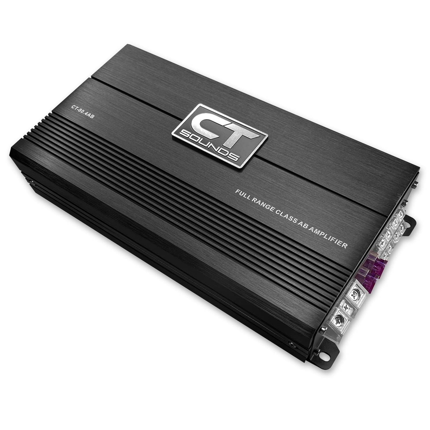 Ct Sounds Ct 80.4Ab Full Range Class Ab 4 Channel Car Audio Amplifier, 480 Watts Rms