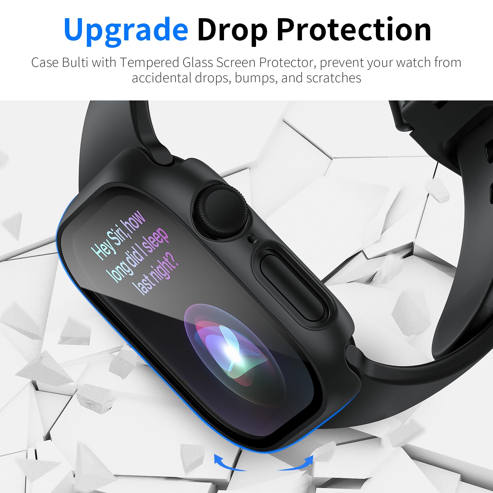 Landhoo 6 Pack Case With With Tempered Glass Screen Protector For Apple Watch Series 10 46Mm(2024), Hard Pc Ultra Thin Scratch R