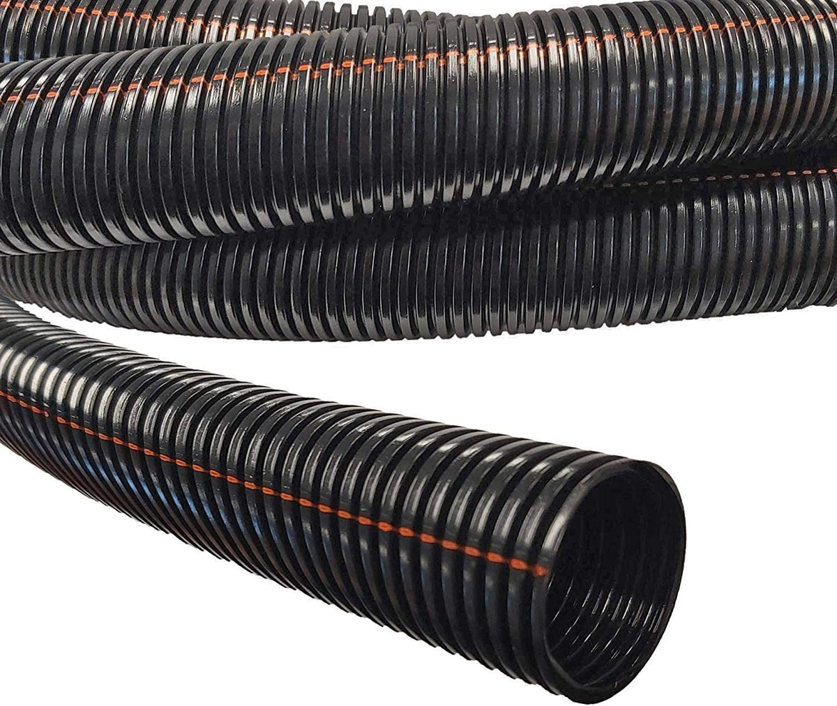 Electriduct 1/4'' Uv Rated Flame Retardant Wire Loom Black Nylon Split Tubing Cable Hose   25 Feet