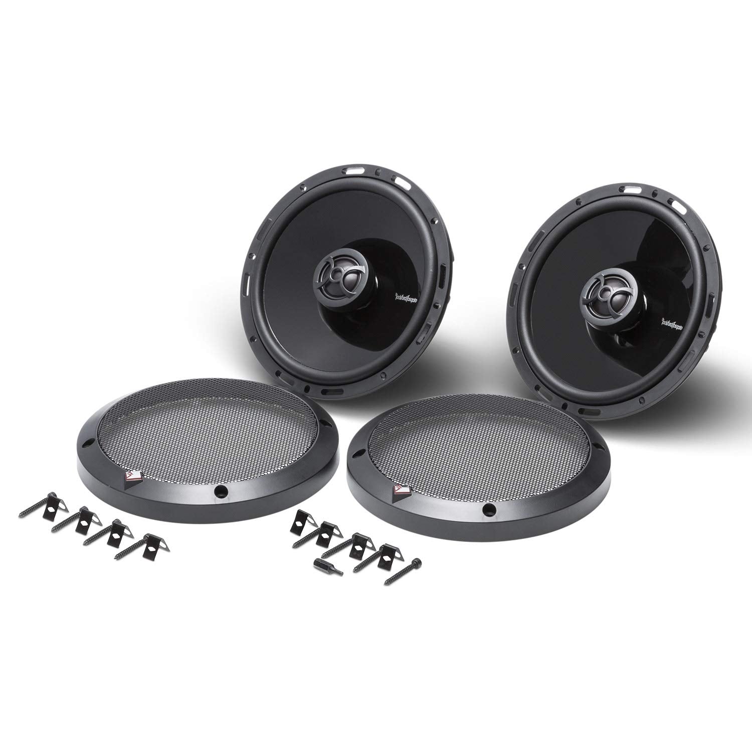 Rockford Fosgate P1650 Punch 6.5' 2 Way Coaxial Full Range Speaker   Black (Pair)