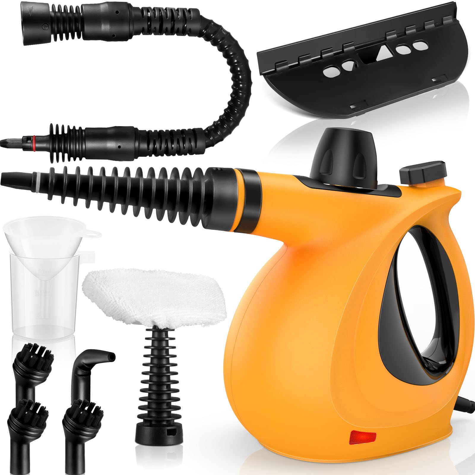 Handheld Steam Cleaner, Pressurized Multi Surface Steam Cleaner With 11Pcs Accessories, Chemical Free Multi Purpose Steam Cleane
