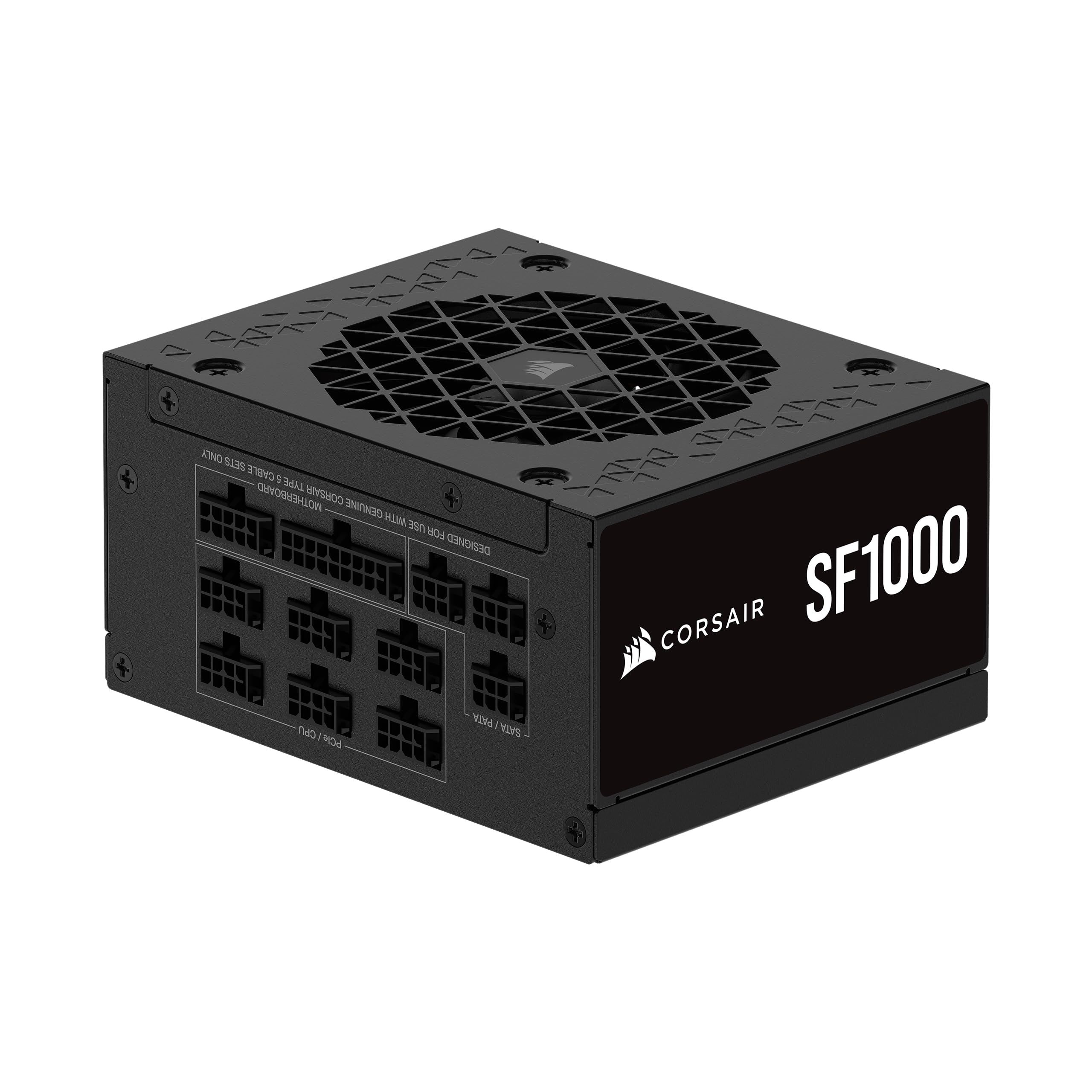 CORSAIR SF1000 (2024) Fully Modular Low Noise 80 Plus Platinum ATX Power Supply - 3.0 Compliant - PCIe 5.0 Ready - SFX-to-ATX Br