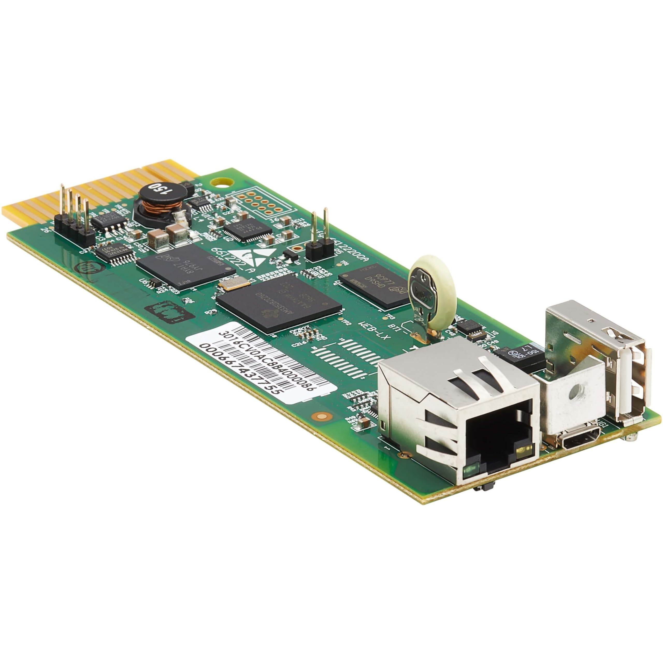 Tripp Lite UPS Web Management Accessory Card for Select UPS Modles, Remote Monitoring, SNMP, SSH, HTML5, Telnet, or Web Browser,