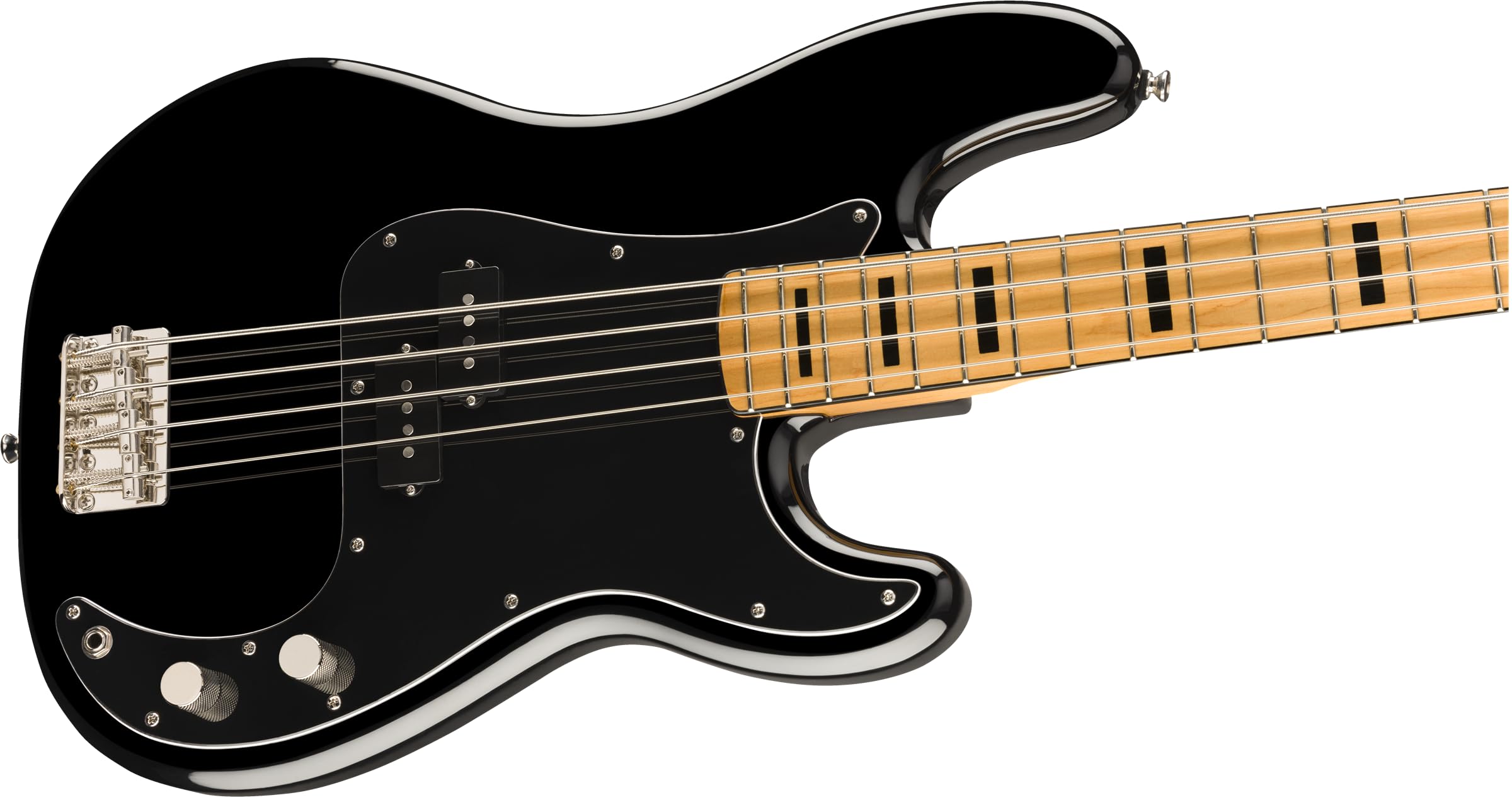 Fender Squier Classic Vibe 70S Precision Bass, Black, Maple Fingerboard