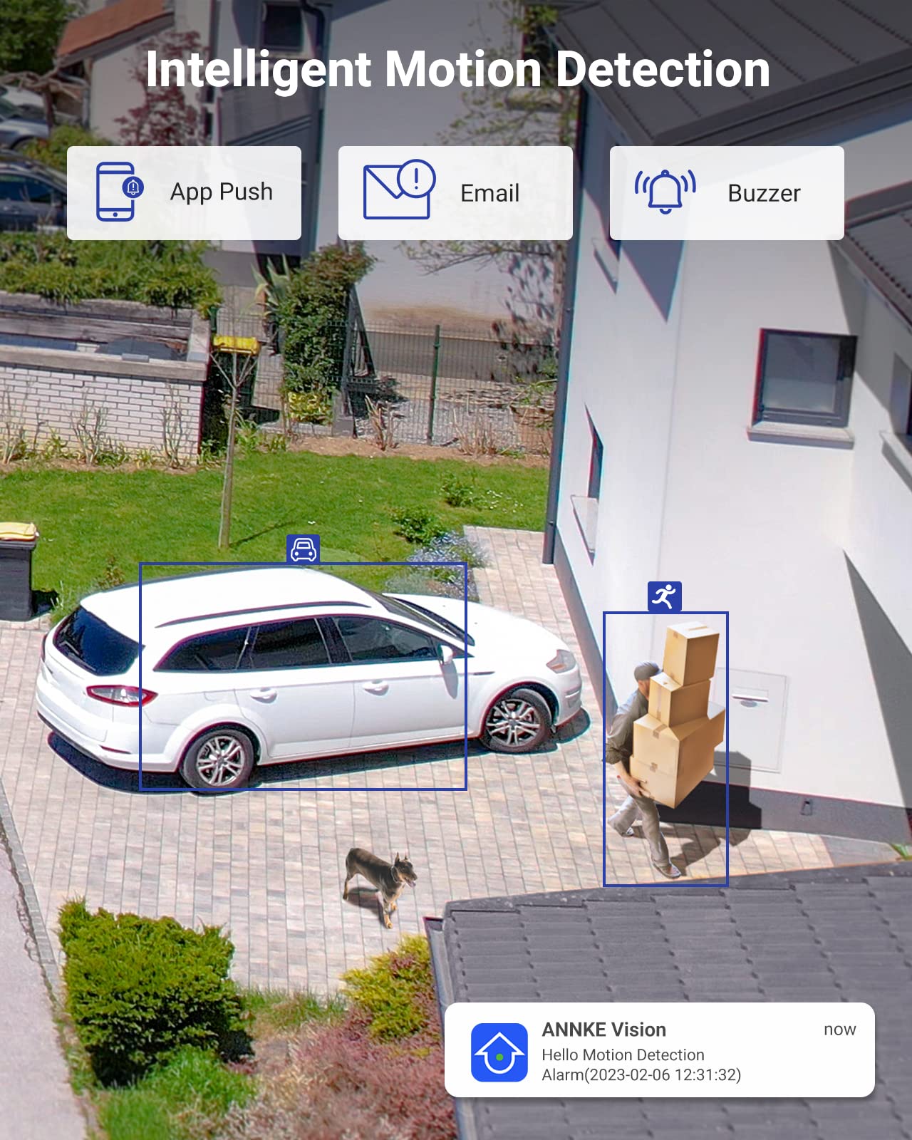 Annke 8Ch 3K Security Camera System With Audio/Mic, 8 Channel Surveillance Ai Dvr And 8X 5Mp 2960 * 1665 Cctv Cams With Dual Light, Human/Vehicle Detection, Ip67, Color Night Vision, 2Tb Hard Drive