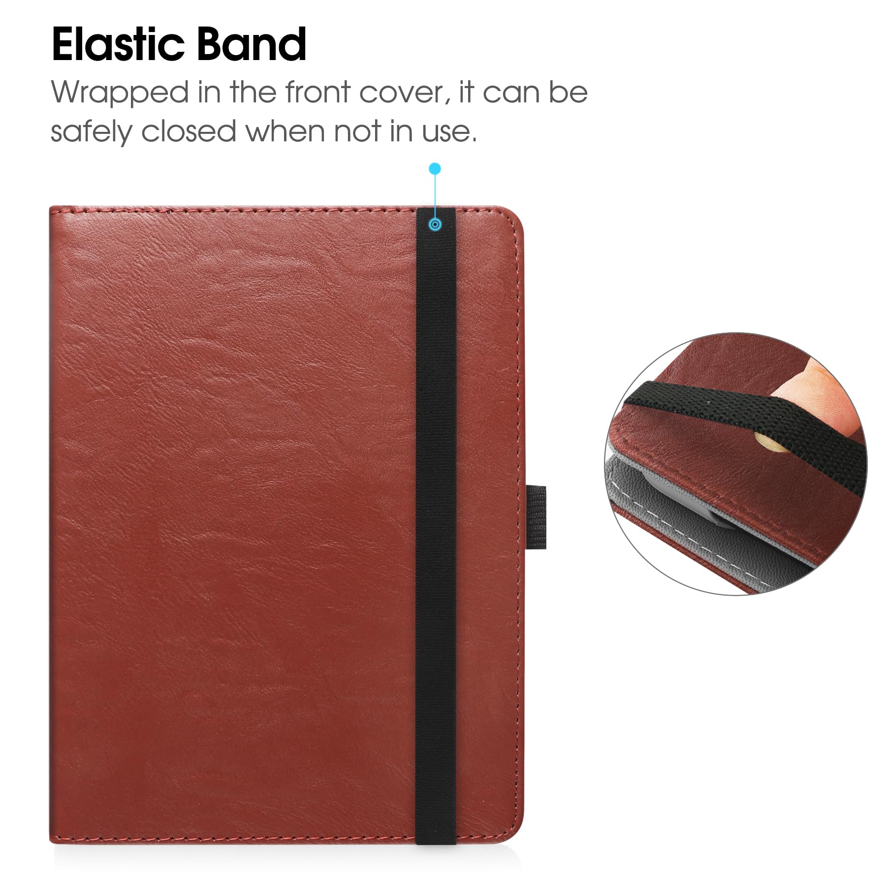 Hgwalp Universal Case For 6 6.8 Inch Ereaders, Paperwhite Case With Hand Strap Fit With All 6'' 6.8'' Paperwhite/Paperwhite 2023