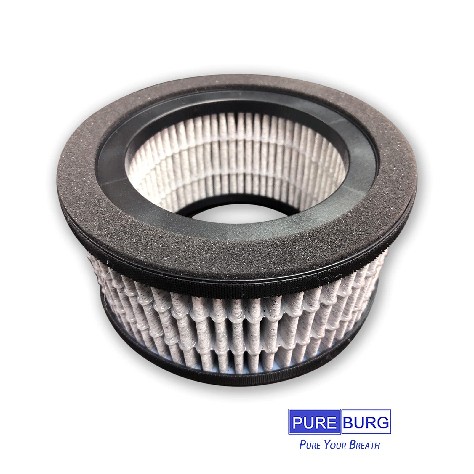 Pureburg Hs 1944 Replacement Filter Set Compatible With Crane Ee 5067 Air Purifier,2 Pack H13 Hepa Activated Carbon 2 In 1 4 Sta