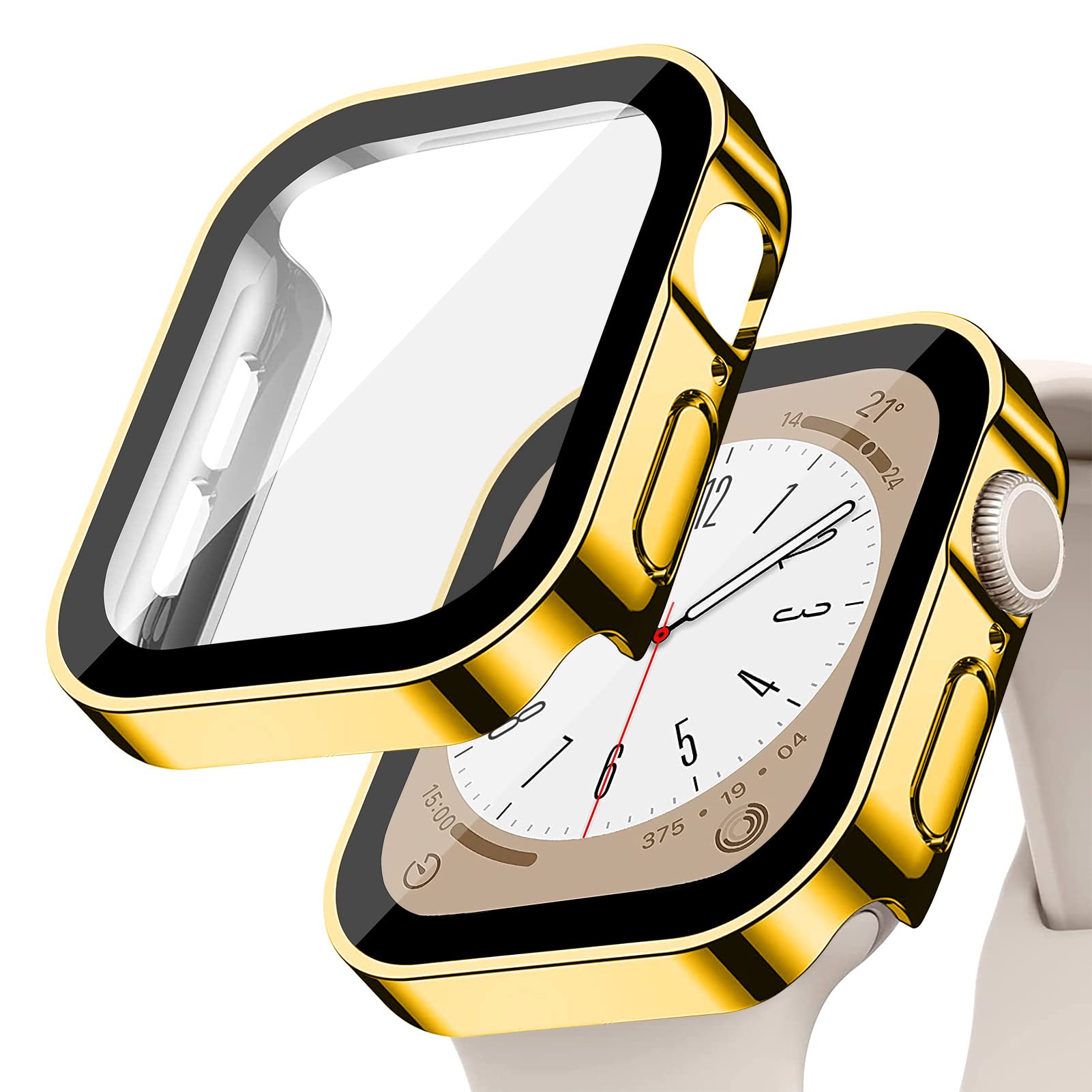 Screen Protector for Apple Watch case Series SE 9 8 7 6 5 4 40mm 44mm 41mm 45mm 49mm Ultra 2 Tempered Glass Waterproof Cover PC 