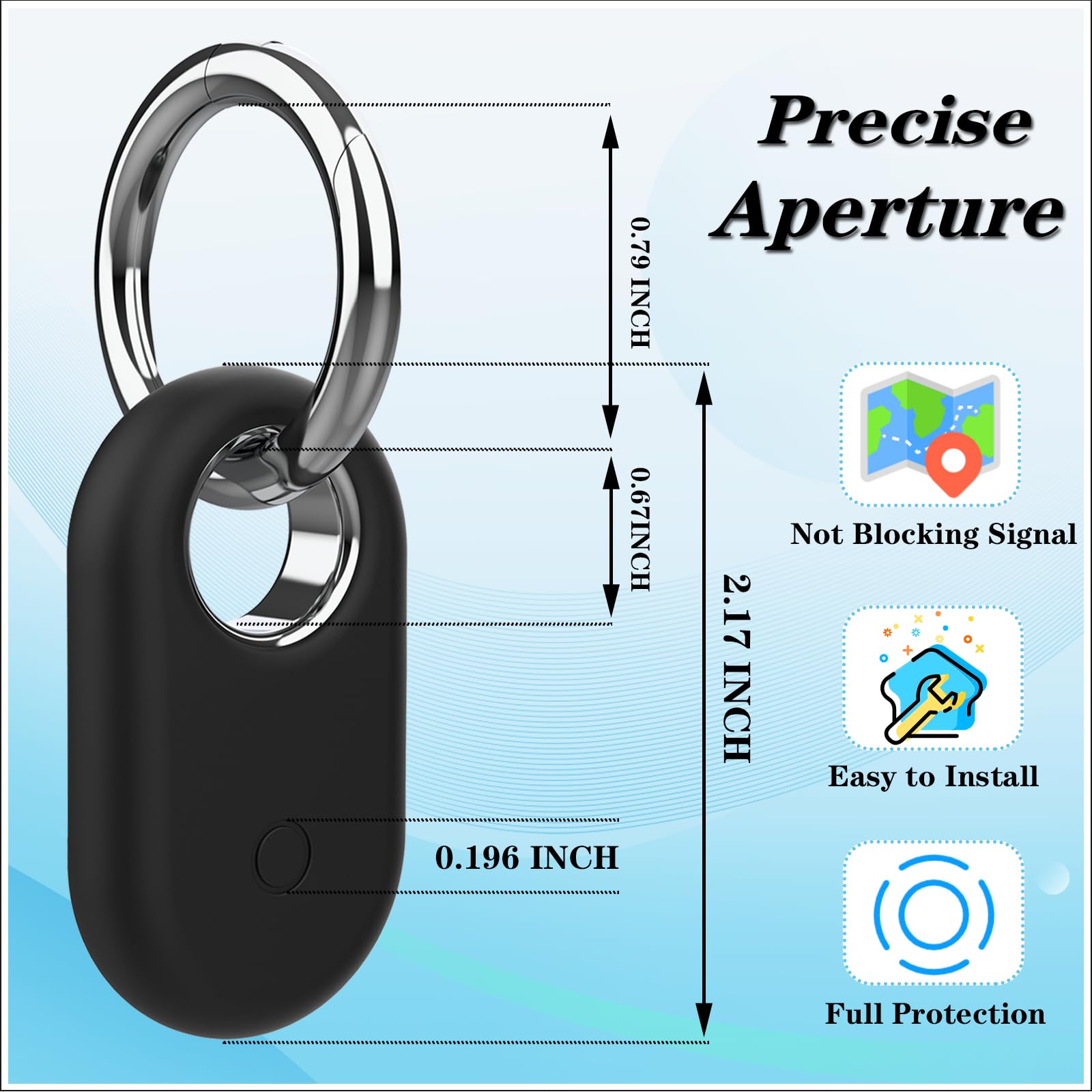 Rzttwl 2 Pack Holder Case Compatible With Samsung Galaxy Smarttag 2, Silicone Gps Tracker Protective Case For Galaxy Smart Tag 2