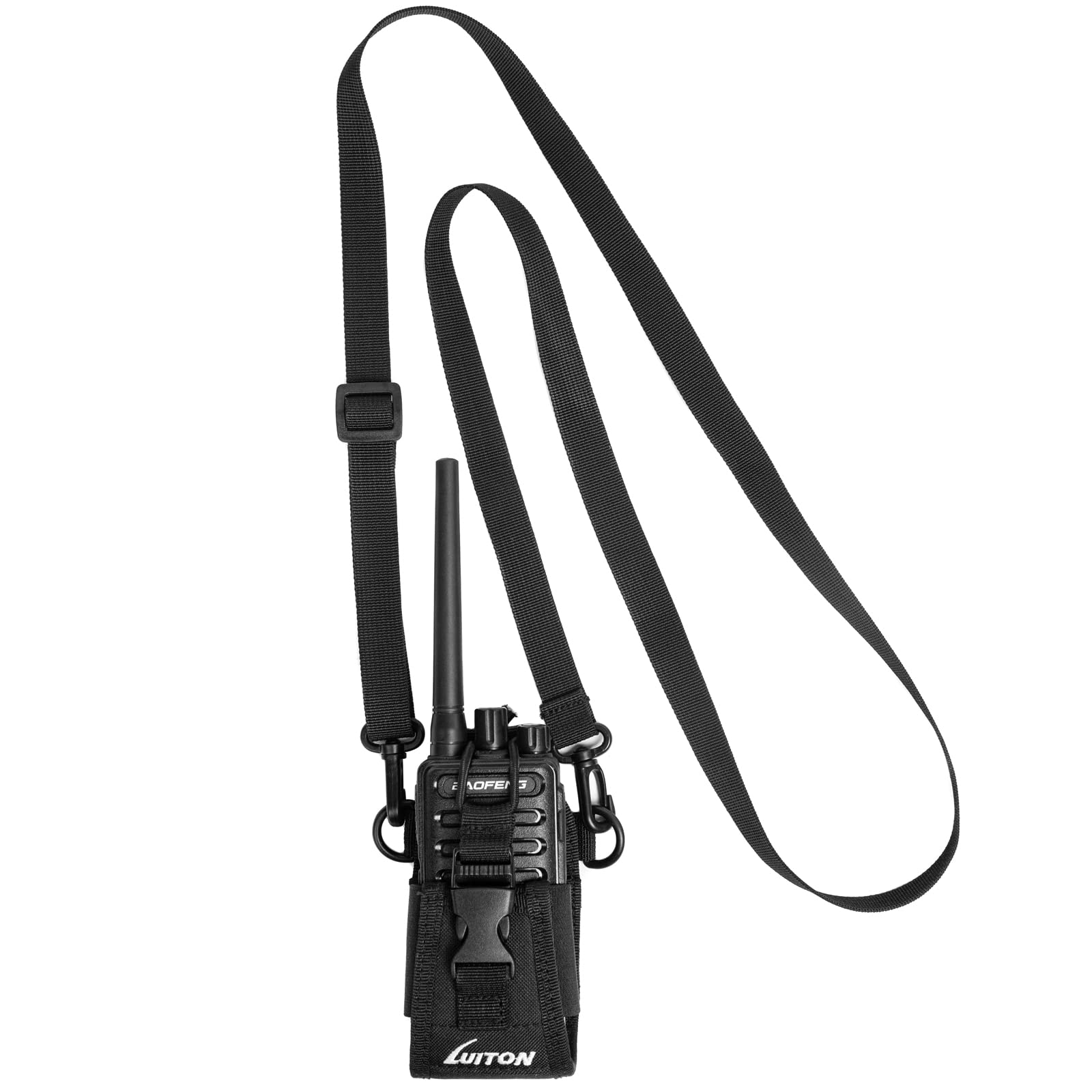 Luiton Radio Holder Walkie Talkie Pouch Molle Radio Pouch Baofeng Radio Holster Strap Radio Case For Duty Belt Compatible With Baofeng Uv5R 888S F8Hp Kenwood Icom Hyt Arcshell Retevis H777 (2 Pack)