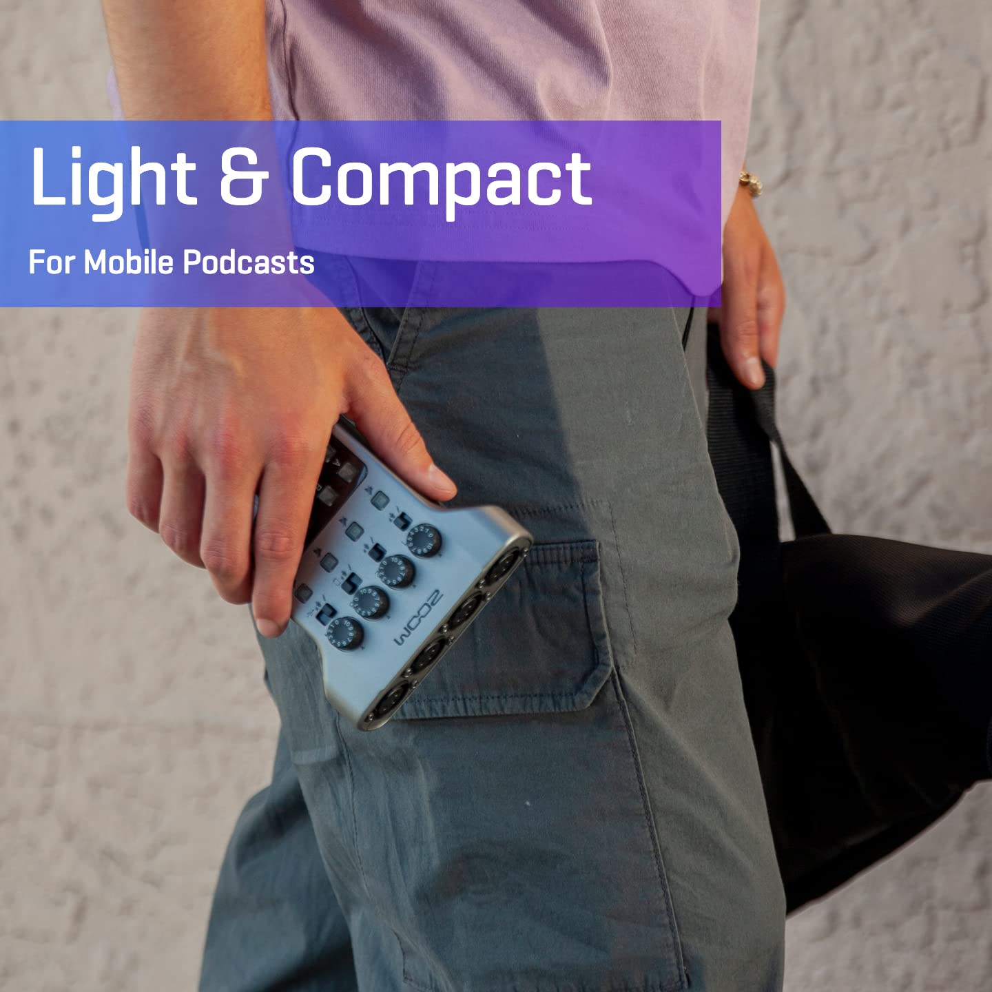 Zoom Podtrak P4 Podcast Recorder, Battery Powered, 4 Microphone Inputs, 4 Headphone Outputs, Phone And Usb Input For Remote Inte