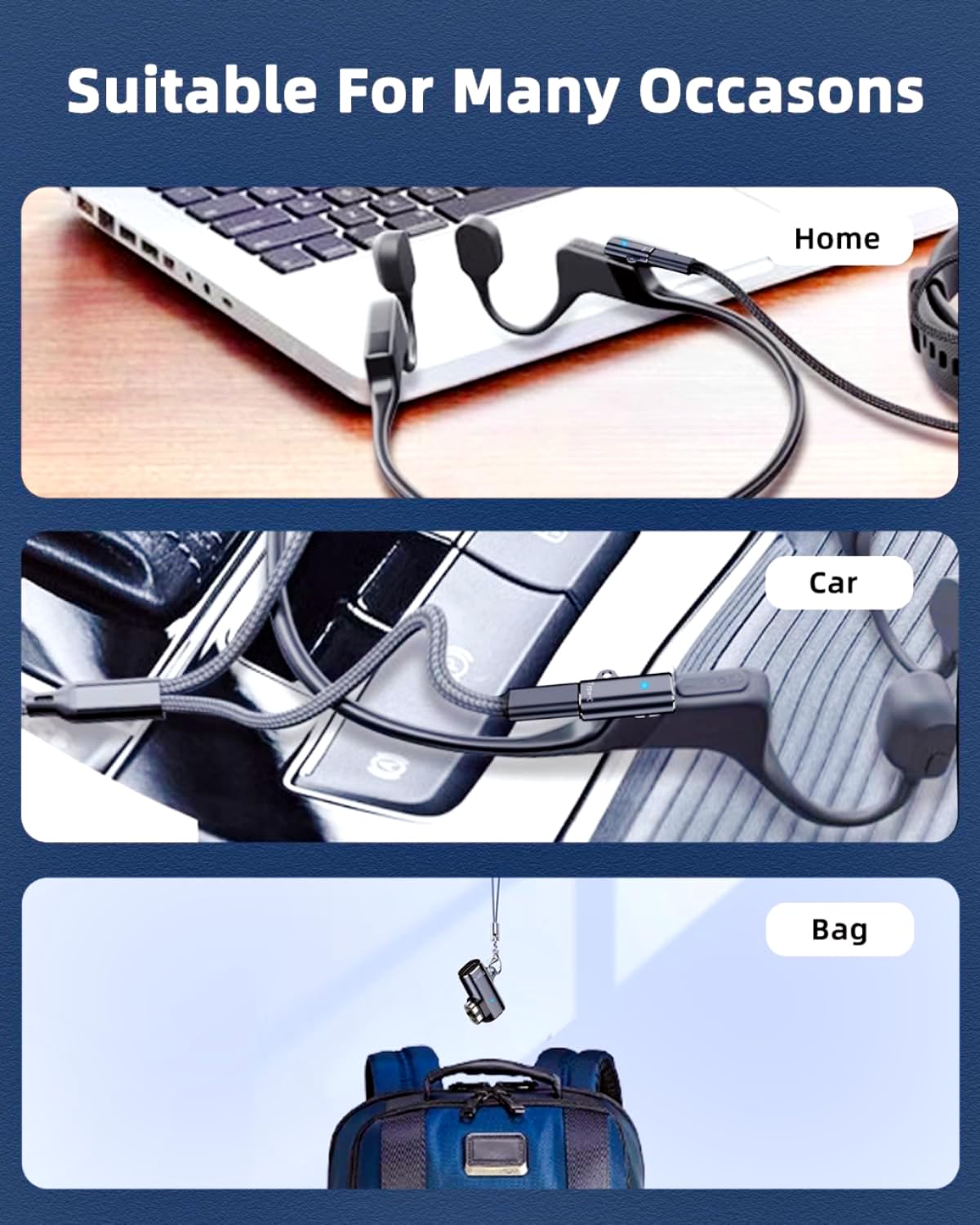 Sweguard Magnetic Charger Adapter 2 Pack Usb C Charging Adapter To Shokz Magnetic Converter Compatible With Aftershokz Aeropex,