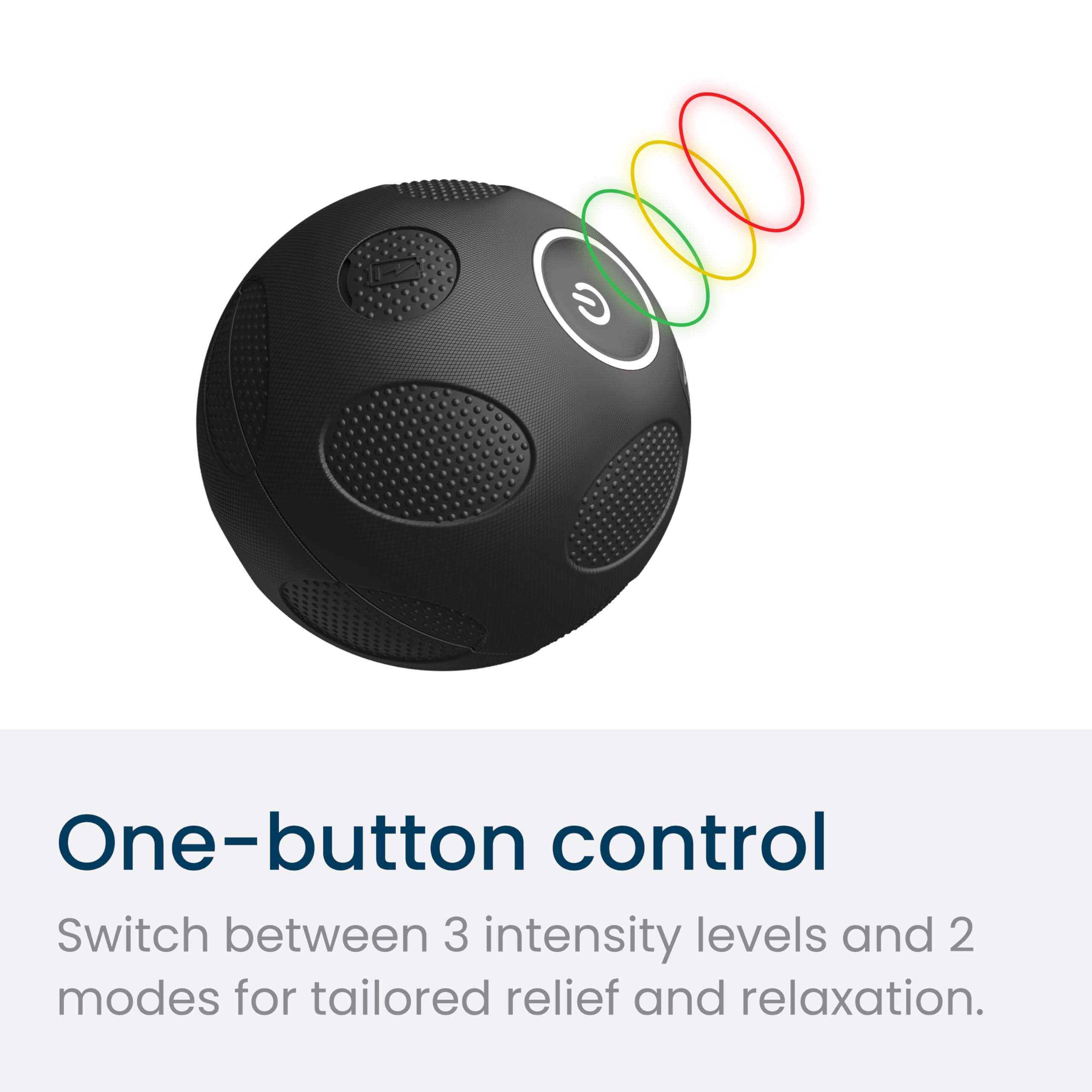 Nobol - Myosphere Vibration Massage Ball For Deep Tissue Stimulation, Muscle Tension Relief And Stress Reduction | Your Portable