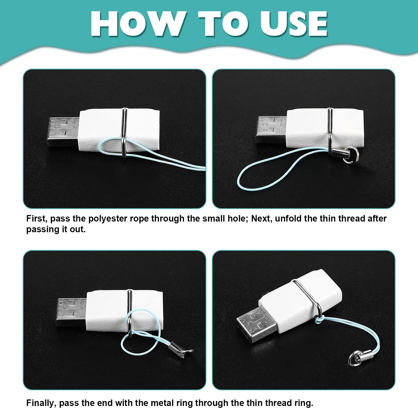 100 Pieces Cell Phone Split Ring Strap Phone Charm Cords Cellphone Lariat Lanyard Manual Doll Lanyard Decorations For Phone Usb