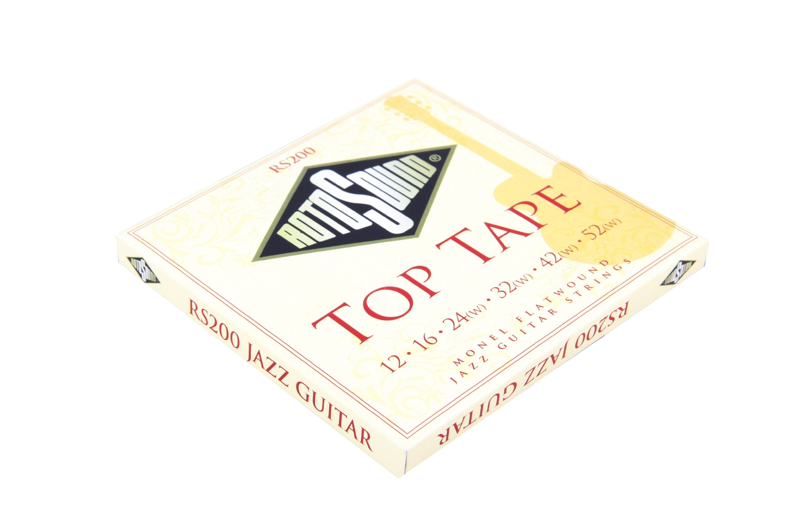 Rotosound Rs200 Top Tape Monel Flatwound Electric Guitar String (12 16 24 32 42 52)