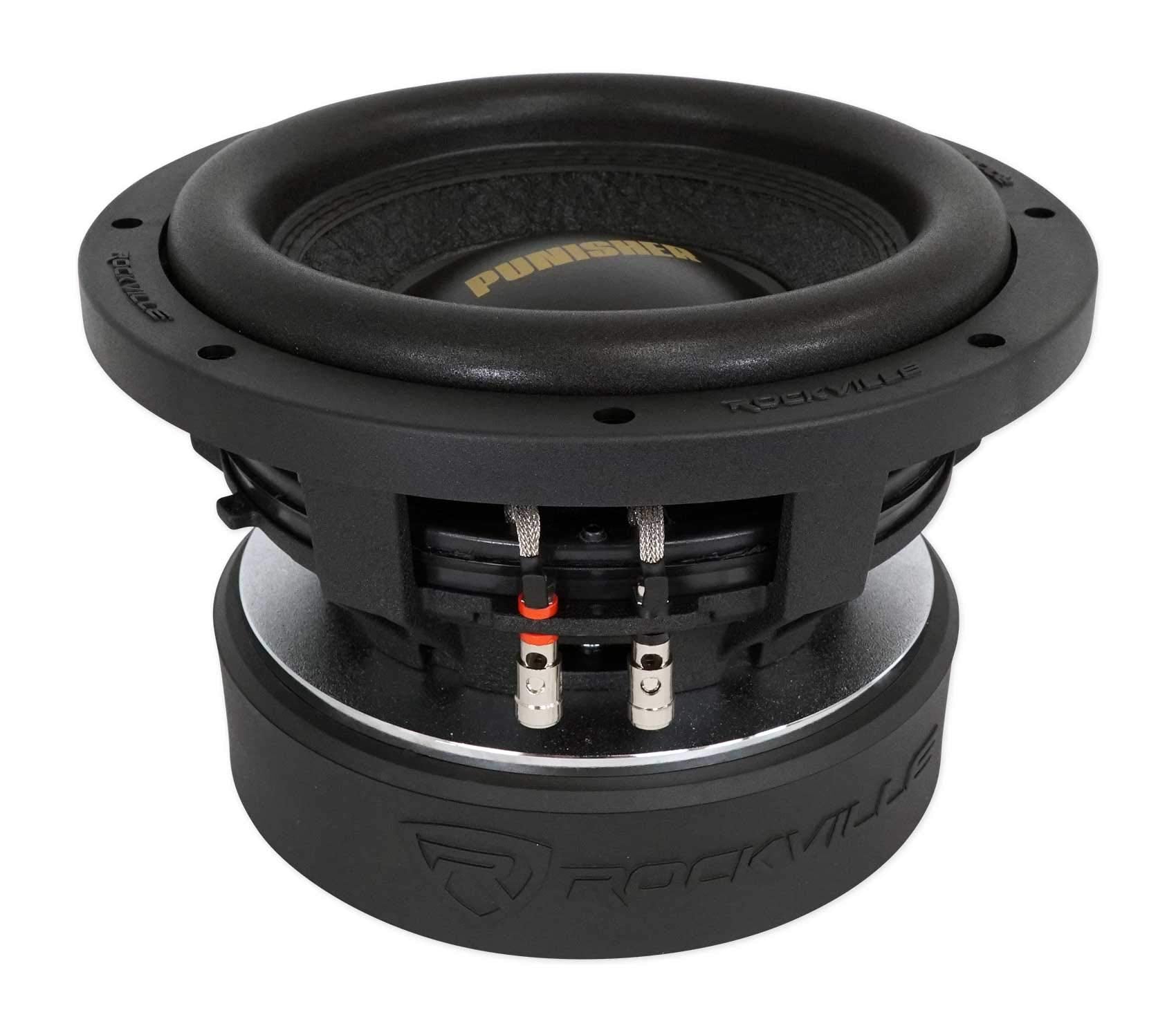 Rockville Punisher 10D1 5000W Peak Subwoofer, 3 Voice Coil, Dual 1-Ohm, 1250W Rms, 246 Oz Magnet, Deep Bass, For Car Audio