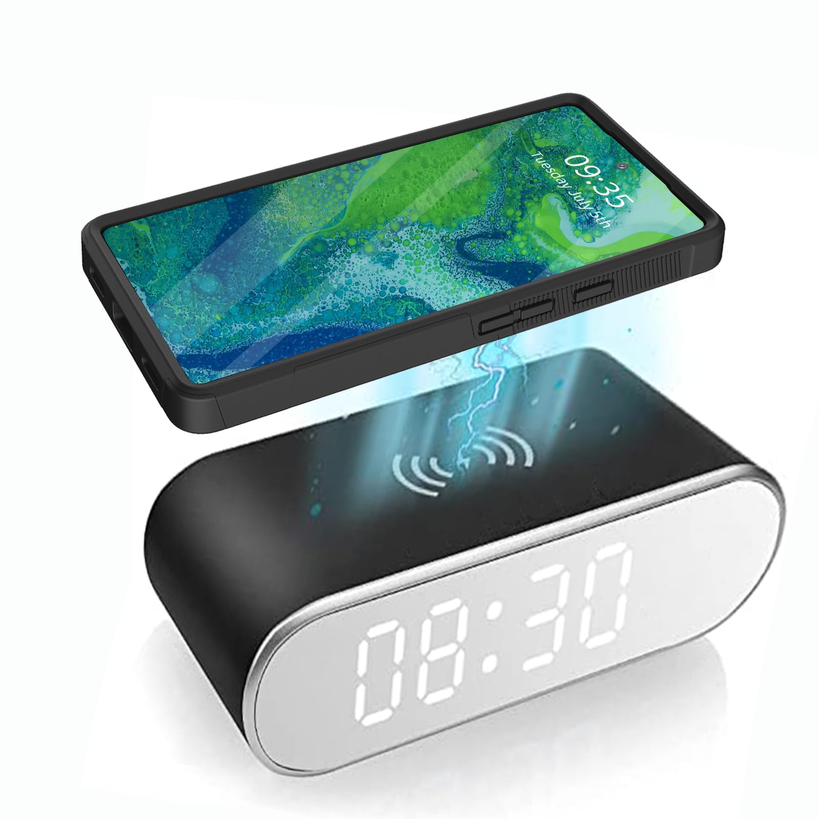 Cicplkse For Pixel 7A Case,Dual Layer Heavy Duty Hybrid Shockproof Hard Pc Soft Silicone Tpu Bumper Protective Cover Case For Go