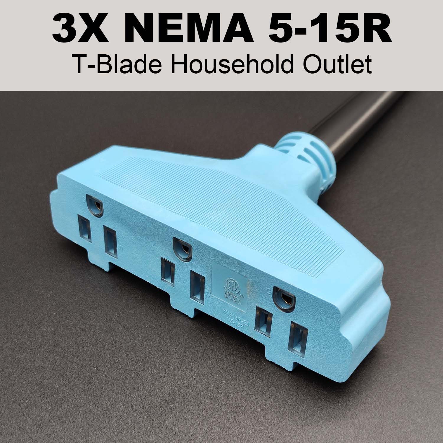 Circlecord 3 Prong 30 Amp To 110V Dryer Distribution Adapter Cord, Nema 10 30P Male To 3X 5 15R Household Outlet Female