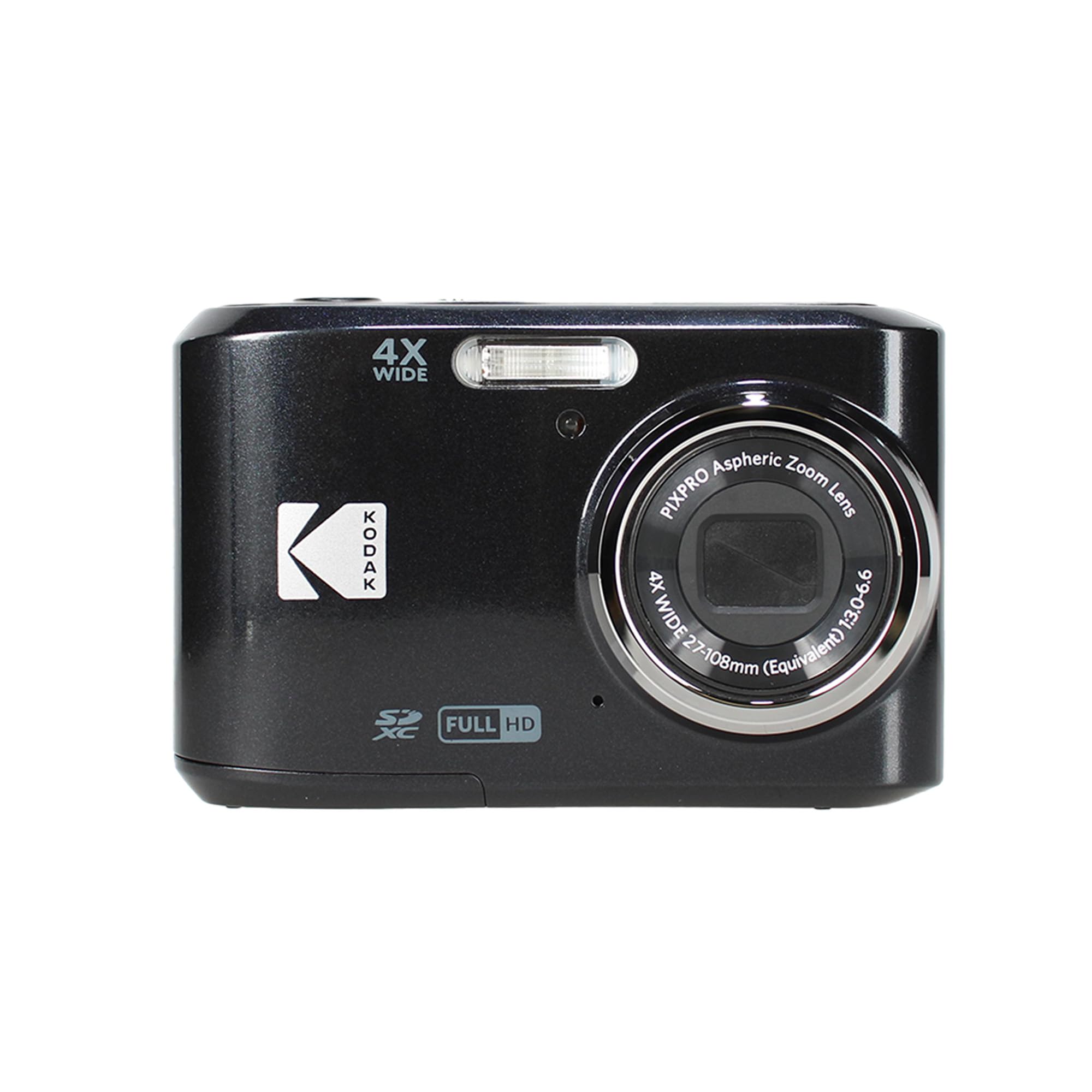Kodak Pixpro Fz45 Digital Camera (Black) Bundle Including: 64 Gb Memory Card, Rechargeable Batteries, Flexible Tripod, Card Read