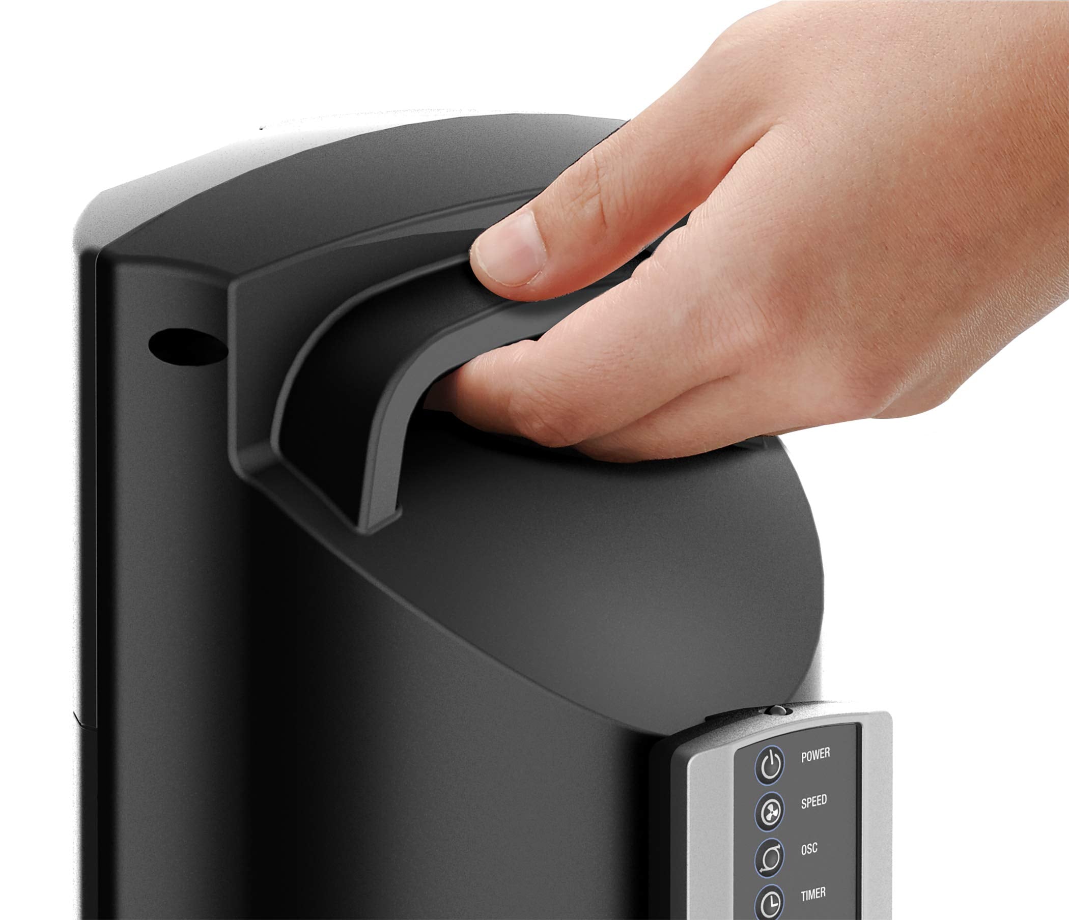 Lasko Oscillating Performance Tower Fan, Nighttime Setting, Remote Control, Timer, 3 Speeds, For Bedroom, Home And Office, 48, G