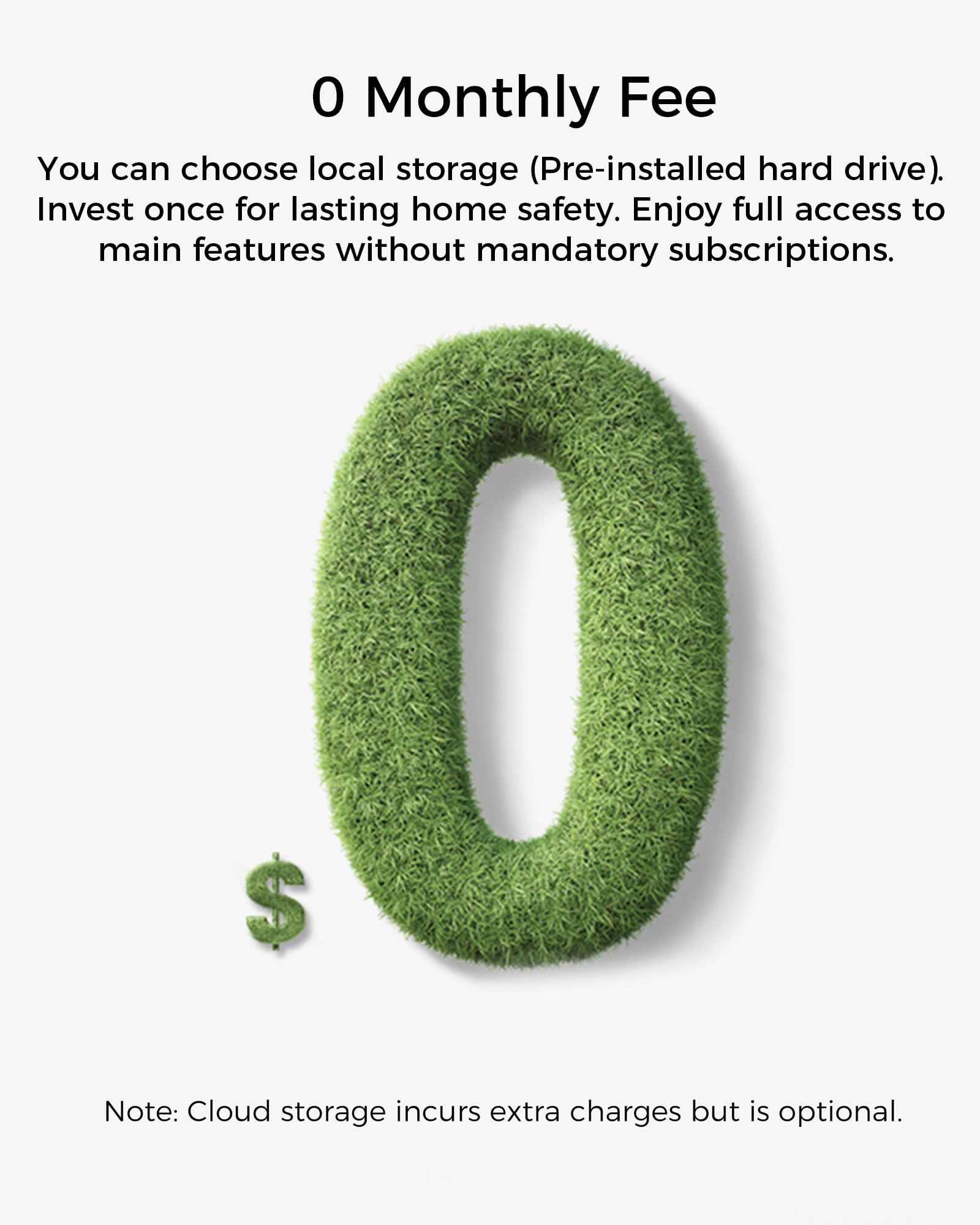 Gaiexce Wireless Solar Camera System Outdoor, 2Pcs 4Mp Home Battery Camera With 500Gb Hdd, ?No Monthly Fee?, Pan Tilt 360 View,