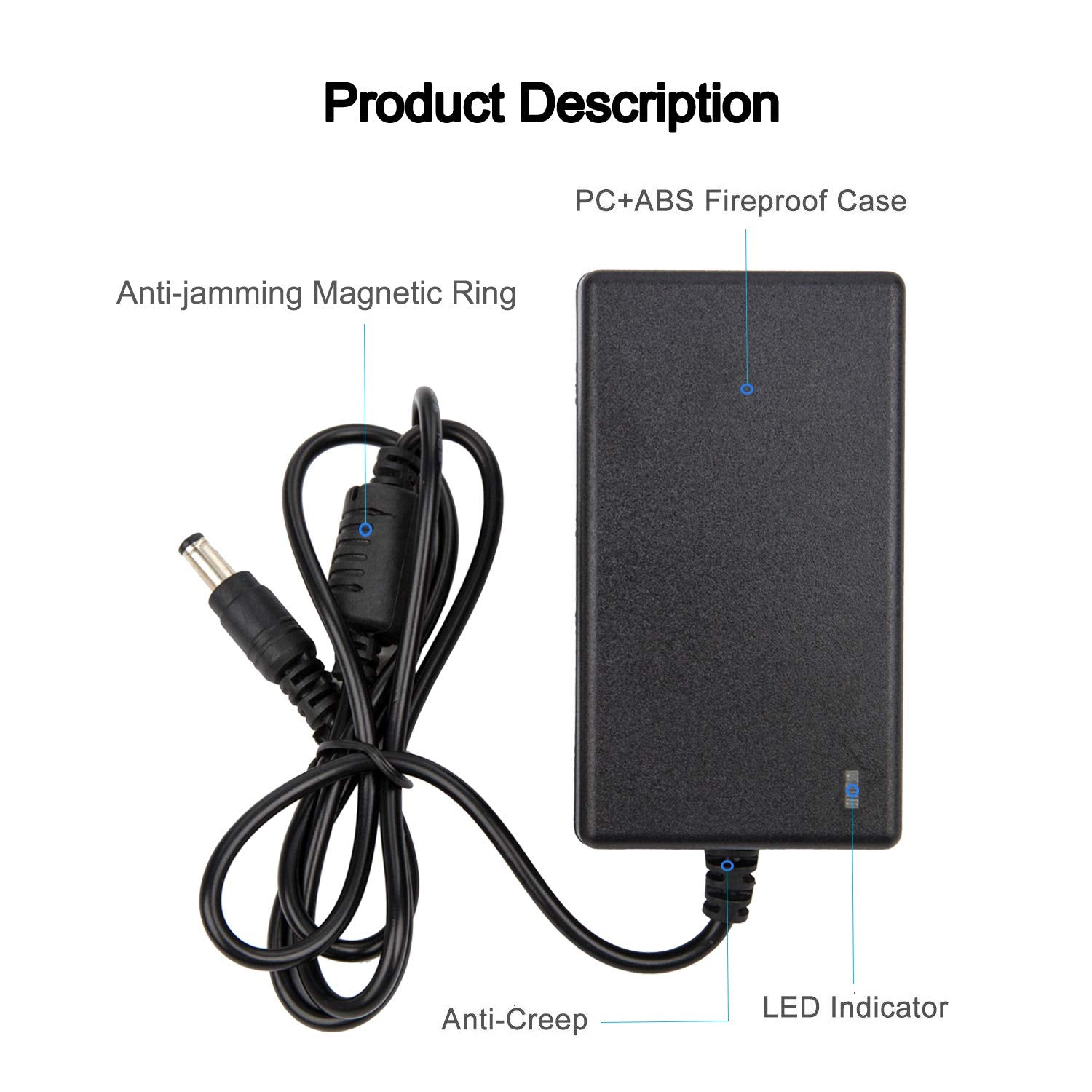 Coolm 12V 3.5A Power Supply Adapter 3.5Amp 42W 3500Ma For Netgear Nighthawk Router R6700 R7000 Wifi System Ac3000 Ac2200 Rbk53 R
