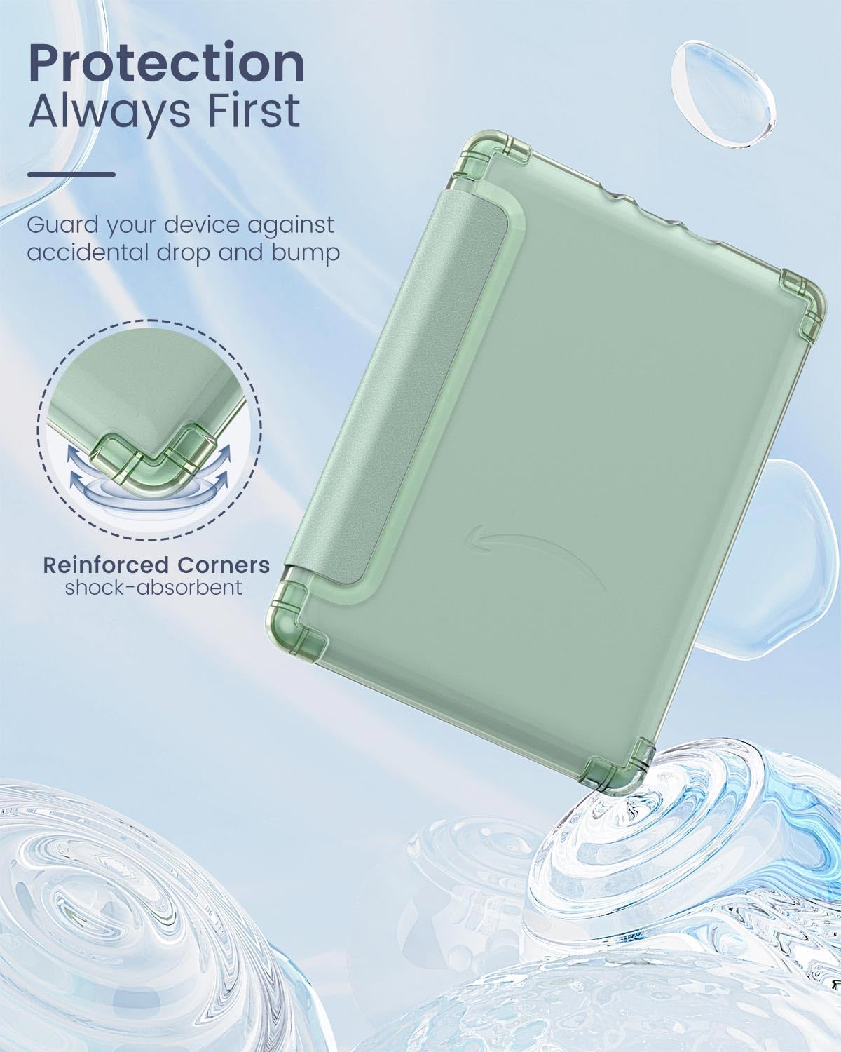 Moko Case For 6.8'' Kindle Paperwhite 11Th Generation 2021 & Kindle Paperwhite Signature Edition, Ultra Clear Soft Flexible Tran