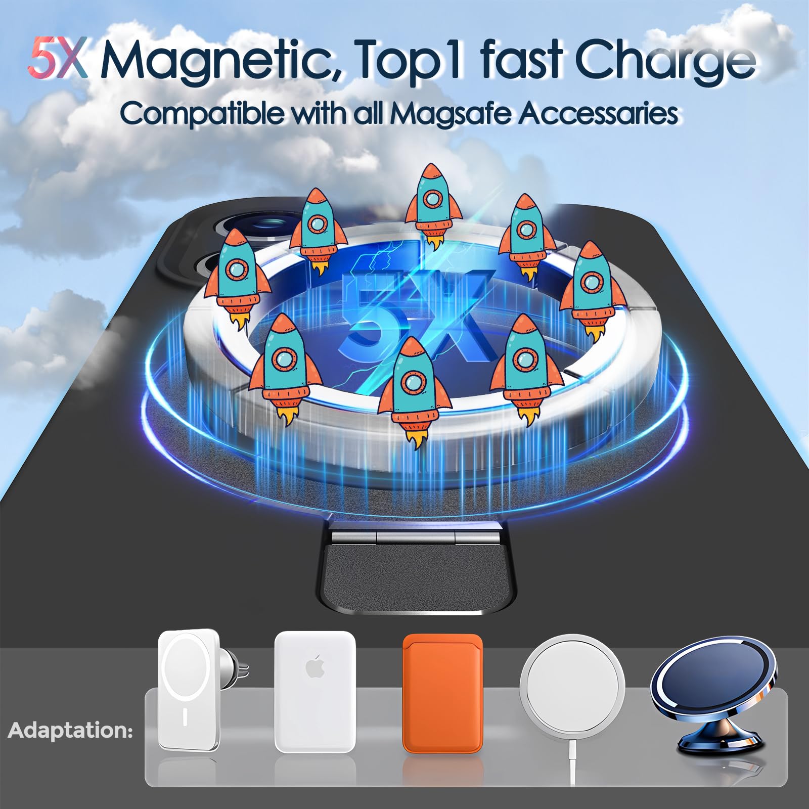 Kmambag Mag Ring Designed For Iphone 14 Pro Max Case, Liquid Silicone [Moisturizing Factor] Extreme Soft Slim Phone Case With St