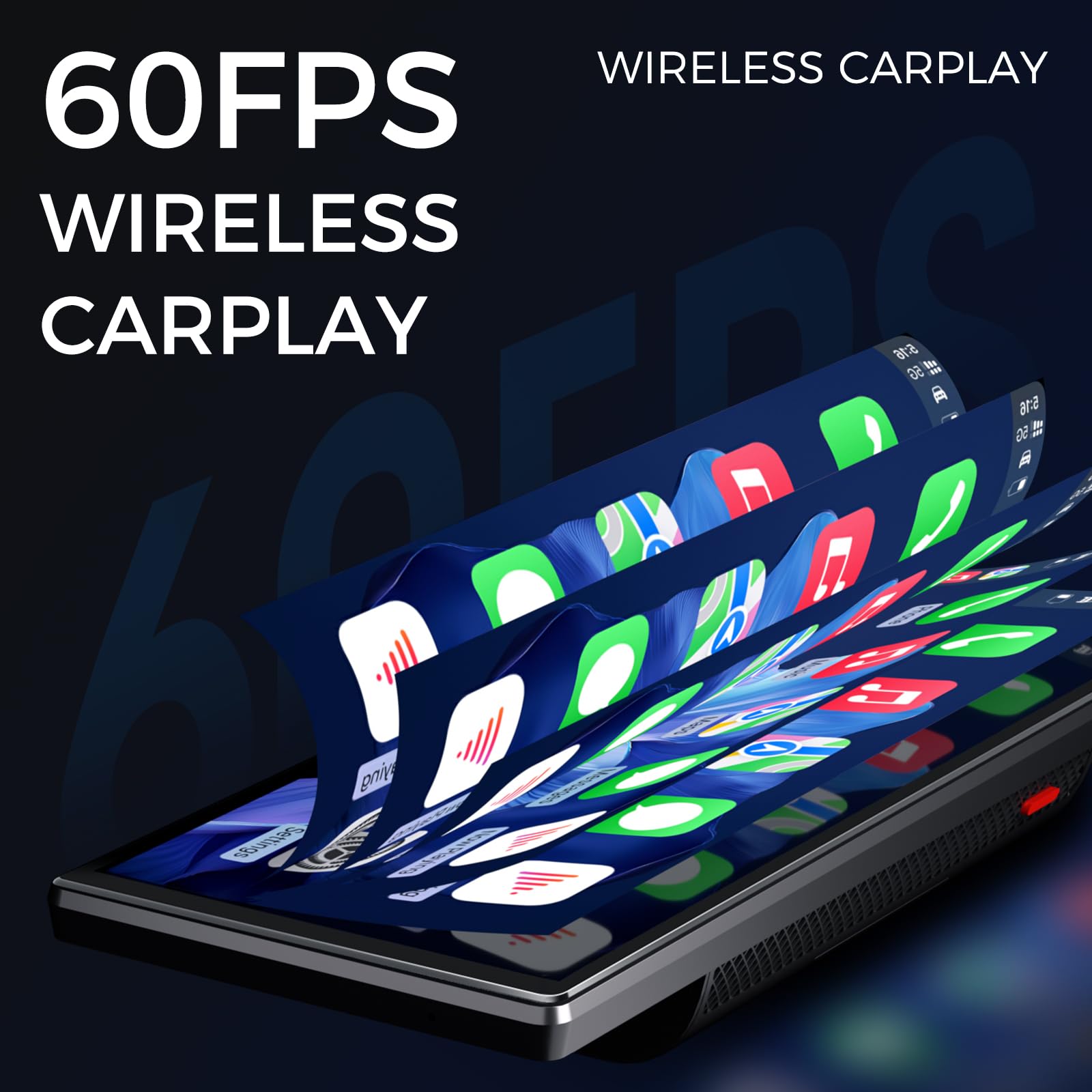 [Upgraded Hd Screen With Secure Strong Bracket] Portable 10.26'' Wireless Carplay & Android Auto Screen For Car, Voice Control/G