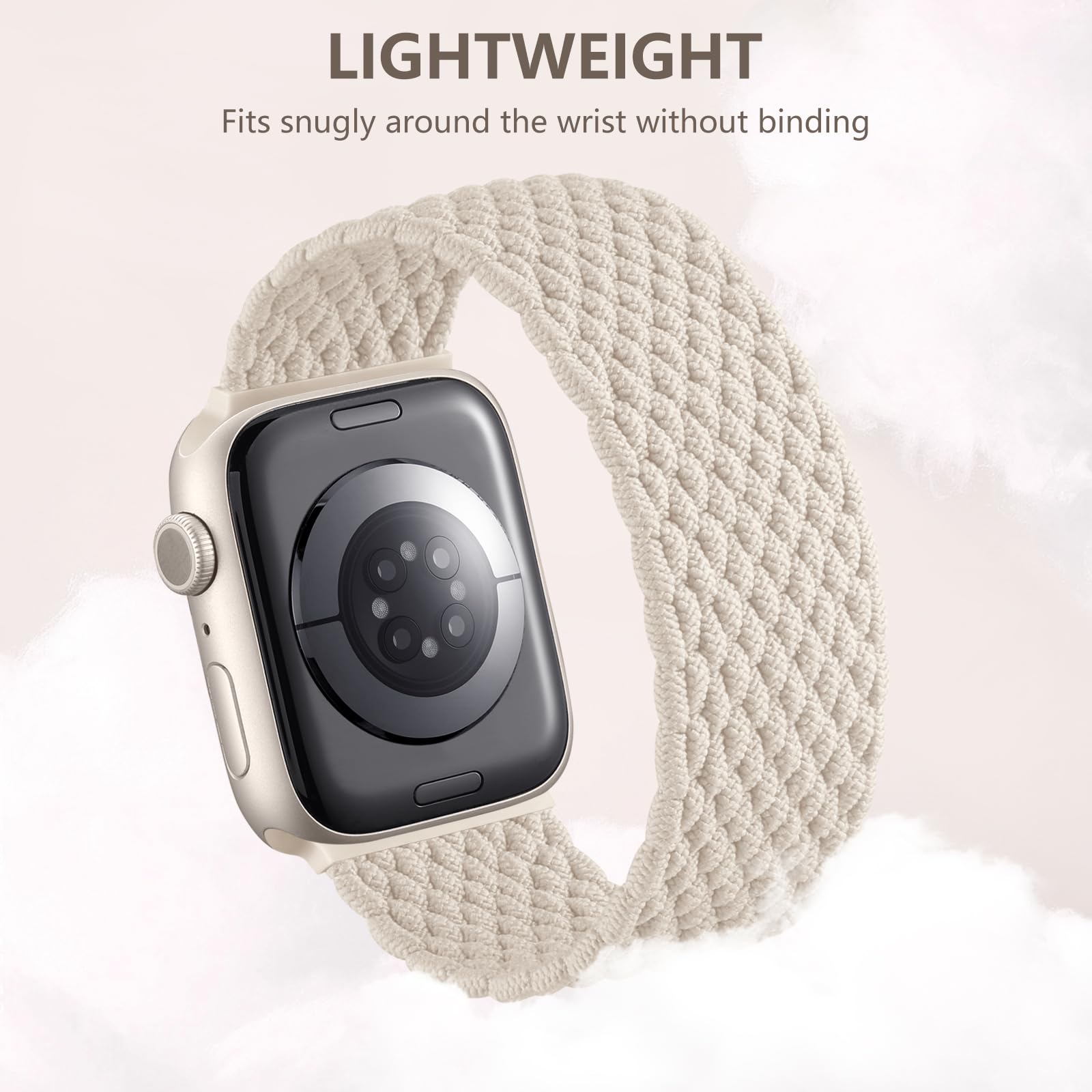Zedoli Braided Solo Loop Compatible With Apple Watch Band 44Mm 45Mm 46Mm 42Mm 49Mm 41Mm 40Mm 38Mm Women Men, Stretchy Soft Nylon