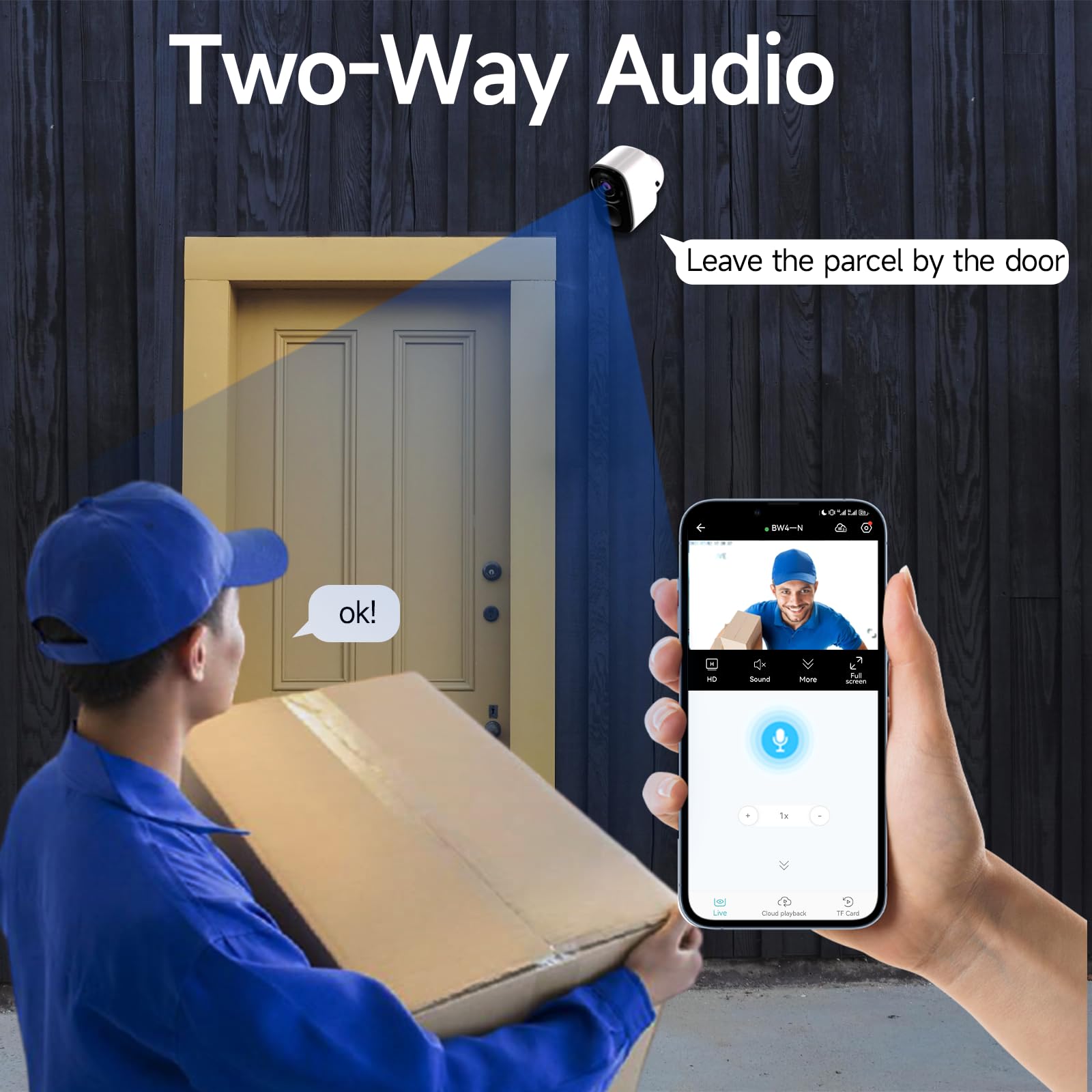 5Mp Security Cameras Wireless Outdoor With Solar Panel,Ai Detection, Qhd 2K(2560X1920P)Color Night Vision Security Camera With 2 Way Audio, Compatible With Alexa, Spotlight & Siren, Ip66  4Pack